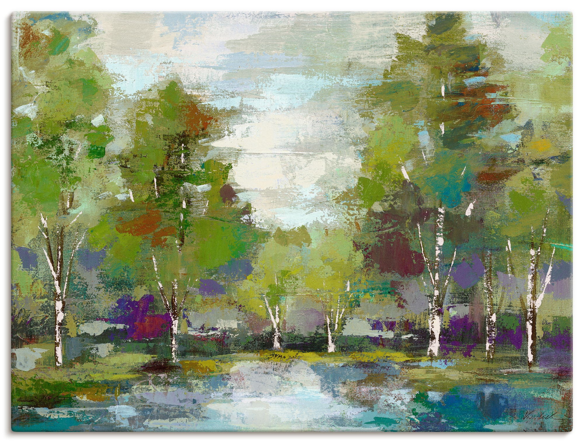 Image of Artland Wandbild »Wald«, Wald, (1 St.), in vielen Grössen & Produktarten -Leinwandbild, Poster, Wandaufkleber / Wandtattoo auch für Badezimmer geeignet bei Ackermann Versand Schweiz