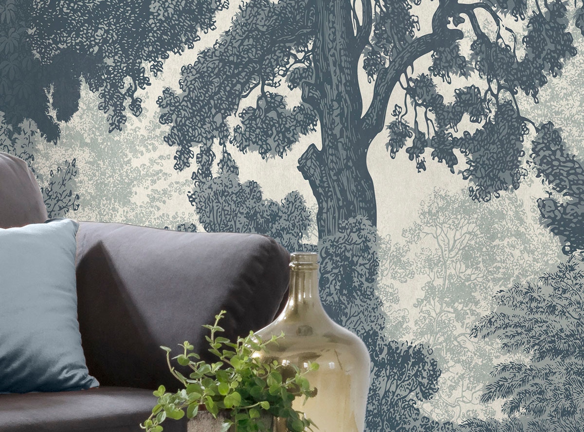 Komar Fototapete »Digitaldruck Vlies -  Unfading Trees - Grösse 400 x 250 cm« bedruckt glatt Wohnzimmer, Schlafzimmer