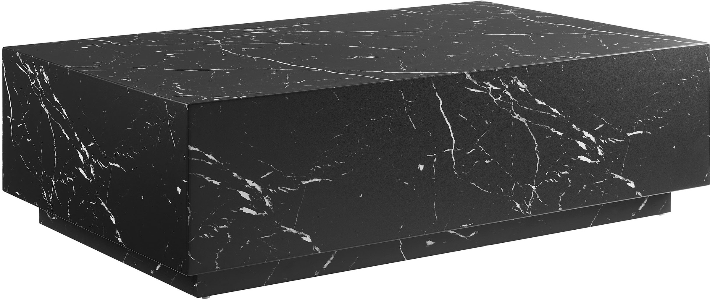 SalesFever Couchtisch »Almeria Beistelltisch: Stilvoller Couchtisch 120/75 cm«, Stilvoller, rechteckiger Tisch in edler Marmoroptik, 120x75cm