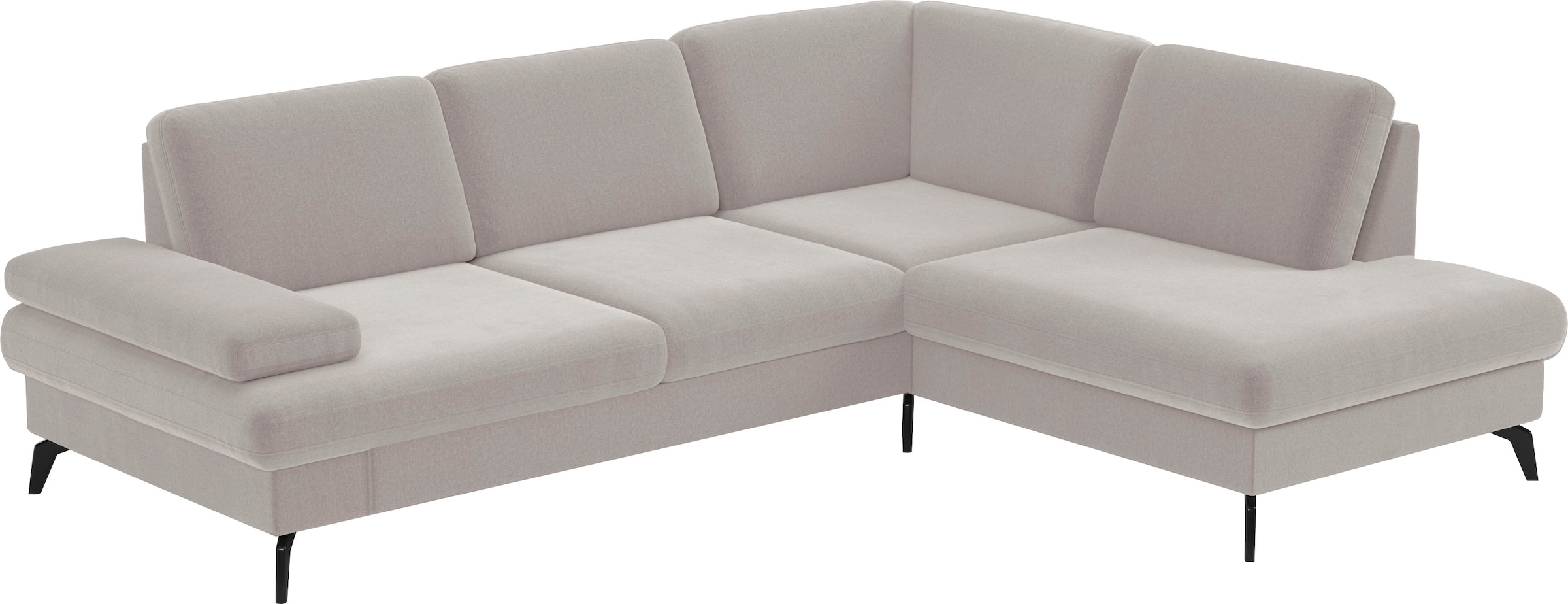 sit&more Ecksofa »Morris L-Form, inkl. Sitztiefenverstellung«, wahlweise mit Armteilverstellung, Bettfunktion & Bettkasten