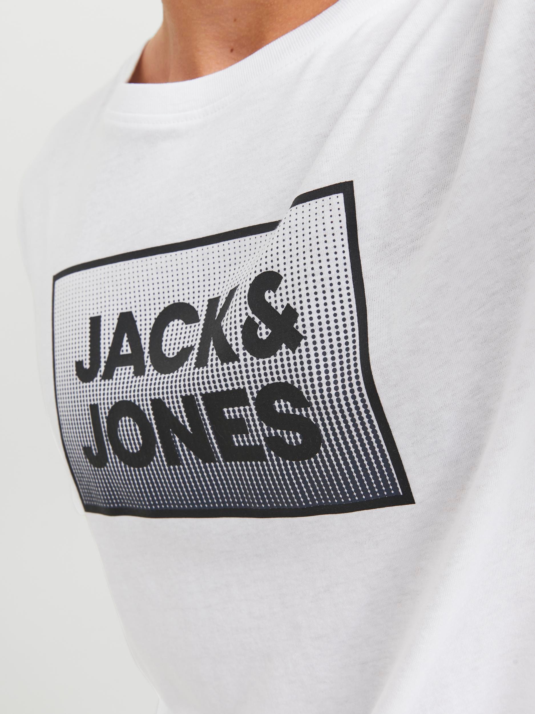 Jack & Jones Kurzarmshirt »JJSTEEL TEE SS CREW NECK«