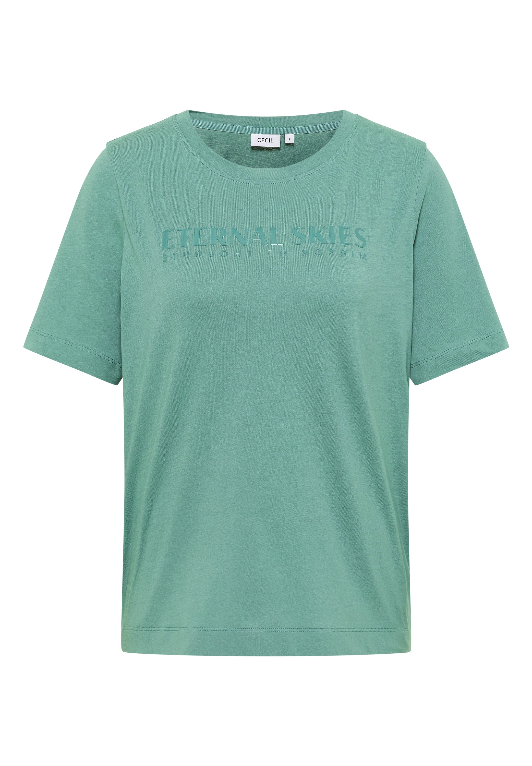 Cecil T-shirt mit Wording Artwork