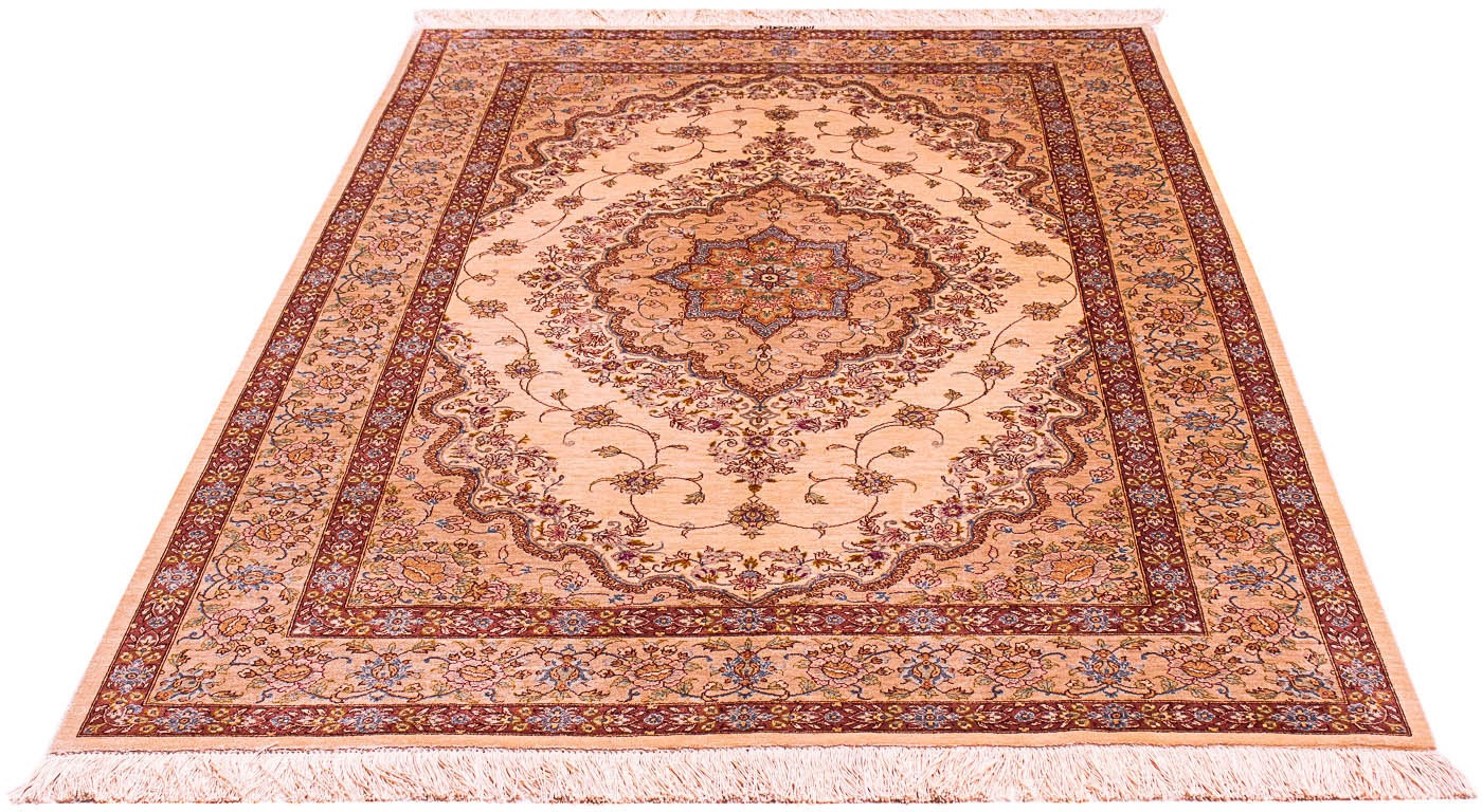 Image of morgenland Seidenteppich »Ghom - Seide Medaillon 200 x 128 cm«, rechteckig, 0,4 mm Höhe, Unikat mit Zertifikat bei Ackermann Versand Schweiz