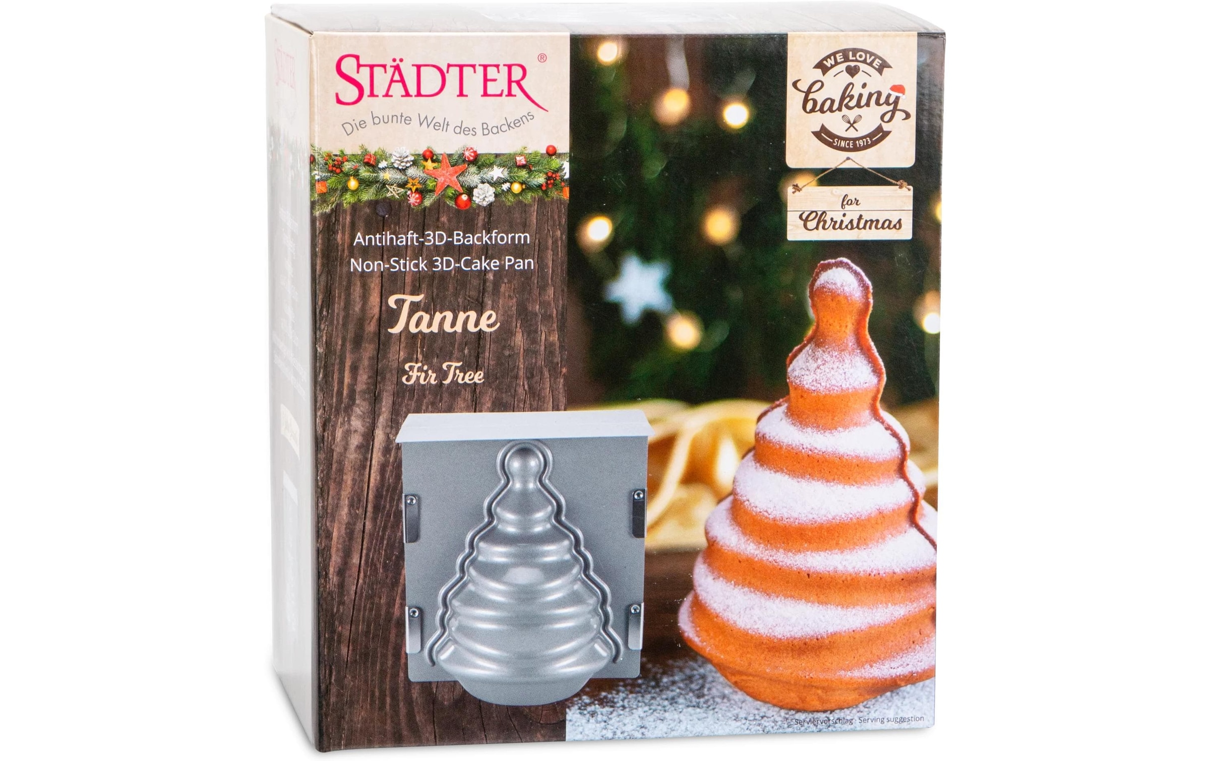 STÄDTER Moule à pâtisserie »3D Tannenbaum 19 x 21 x 13 cm«