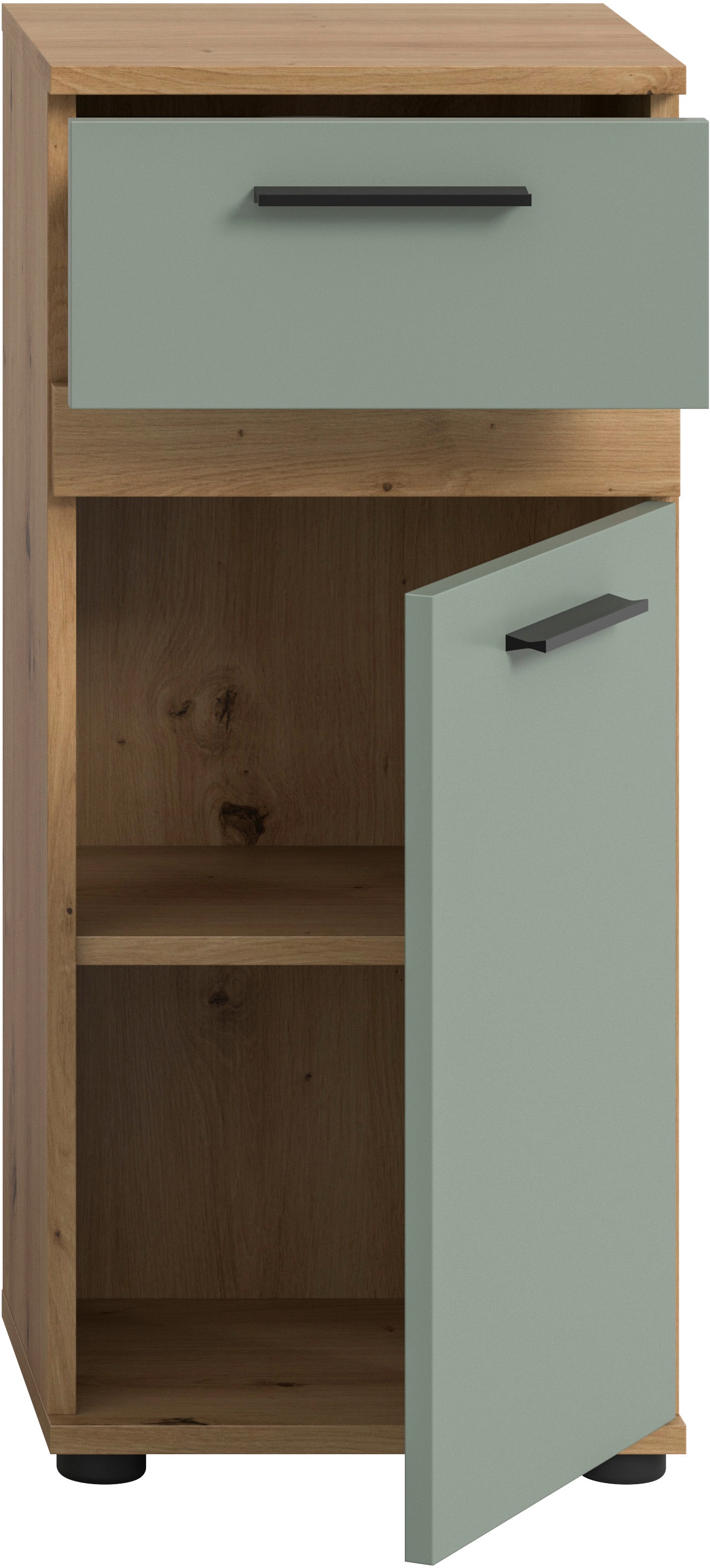 welltime Unterschrank »LUCCA, Breite 35cm, 1 Tür (TA wechselbar), 1 Schubkasten«