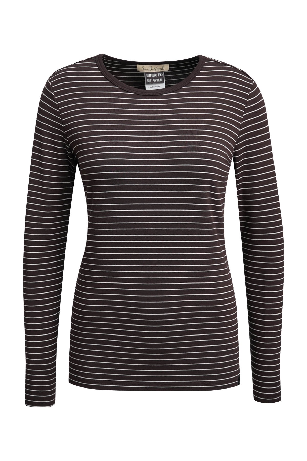 Smith & Soul Langarmshirt in figurbetonter Passform
