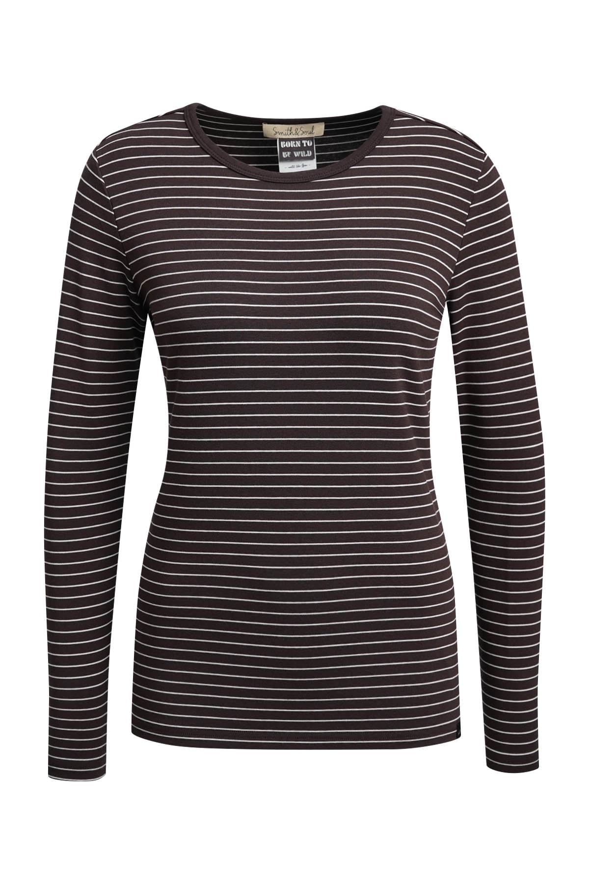 Image of Smith & Soul Langarmshirt in figurbetonter Passform