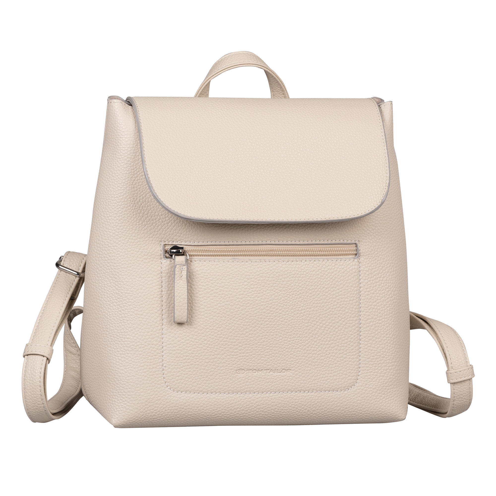 Image of TOM TAILOR Rucksack "Elis" aus weich gekörntem Lederimitat und feinem Logo