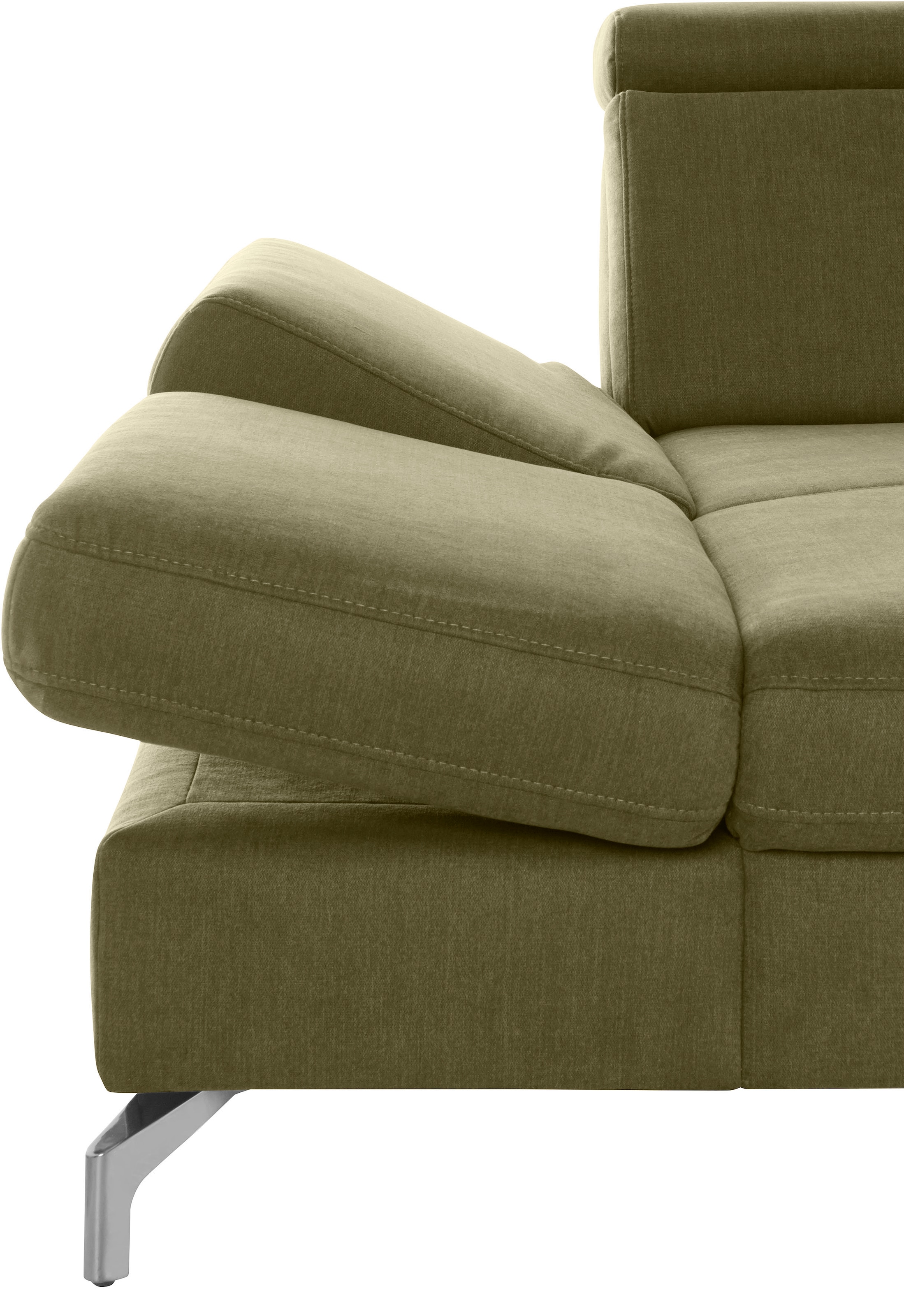 sit&more Paysage de salon »Brisbane U-Form« Fusshöhe 12 cm, inklusive Sitztiefen-, Armteil- und Kopfteilverstellung