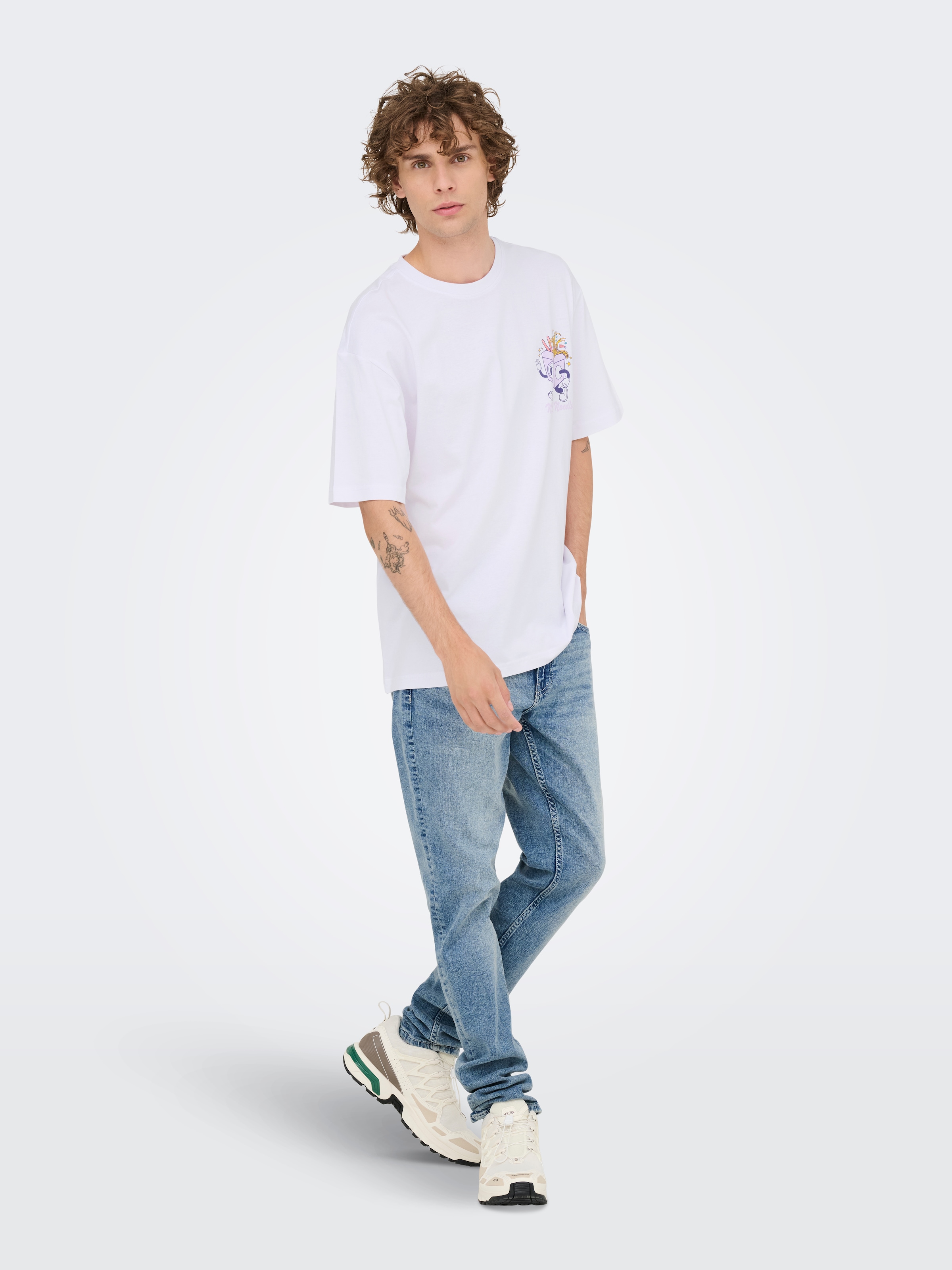 ONLY & SONS T-Shirt »ONSFRANK RLX SS TEE NOOS« Baumwolle, relaxed fit