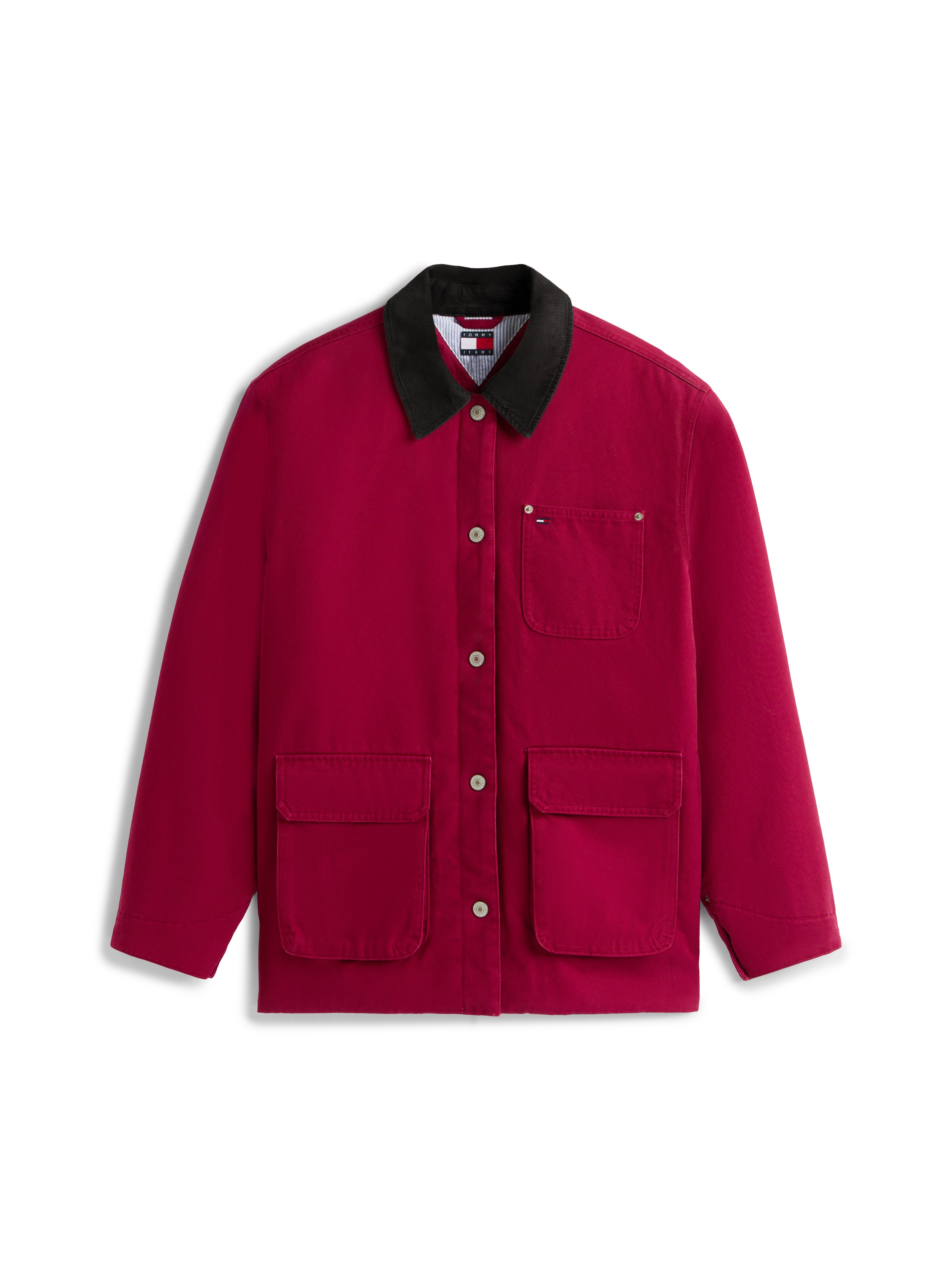 Tommy Jeans Veste d'extérieur »TJW TWILL JACKET CORD COLLAR« ohne Kapuze