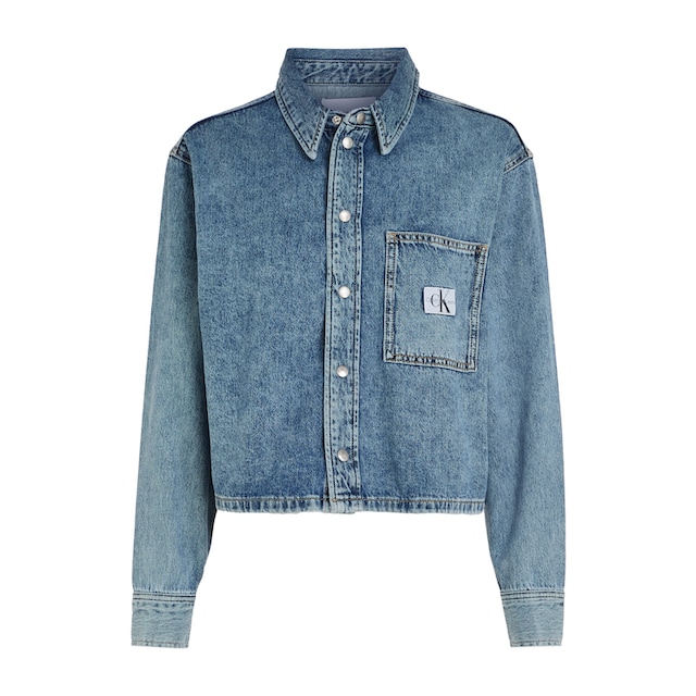 ♕ Calvin Klein Jeans Jeansbluse »CROPPED DAD DENIM SHIRT« versandkostenfrei  bestellen