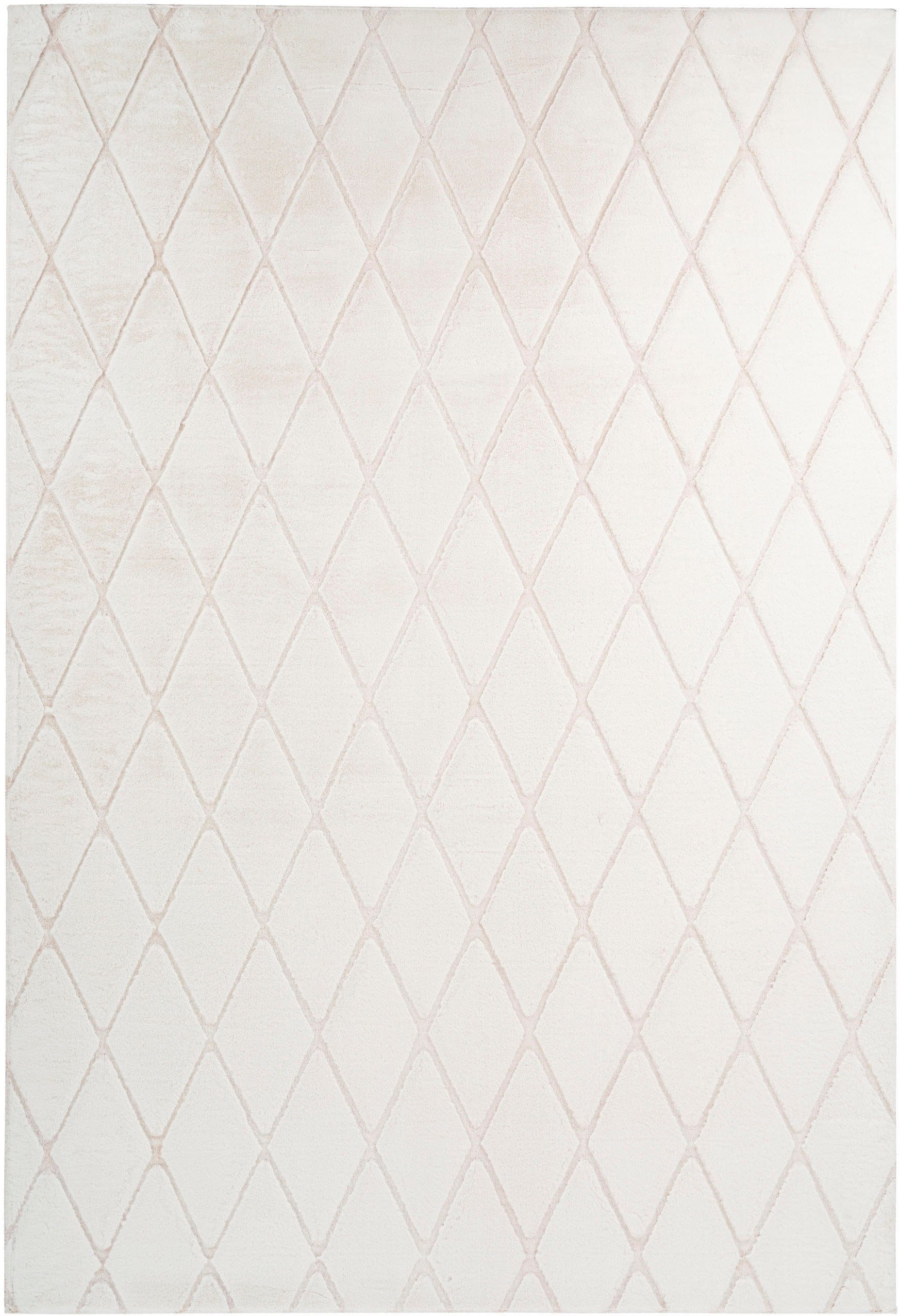 calo-deluxe Tapis »Jardan-2000« Rectangulaire 20 mm Höhe besonders weich durch Microfaser, Rauten-Design