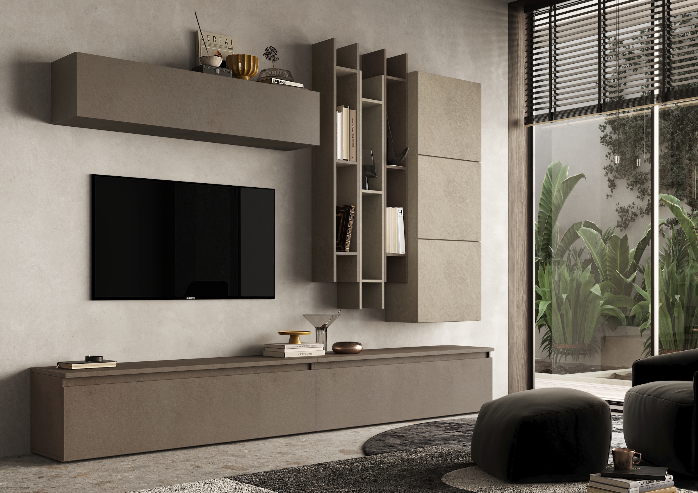 Image of Home affaire Wohnwand "Infinity, 9tlg. Breite 276 cm, Höhe variabel, Schrankwand, Anbauwand"