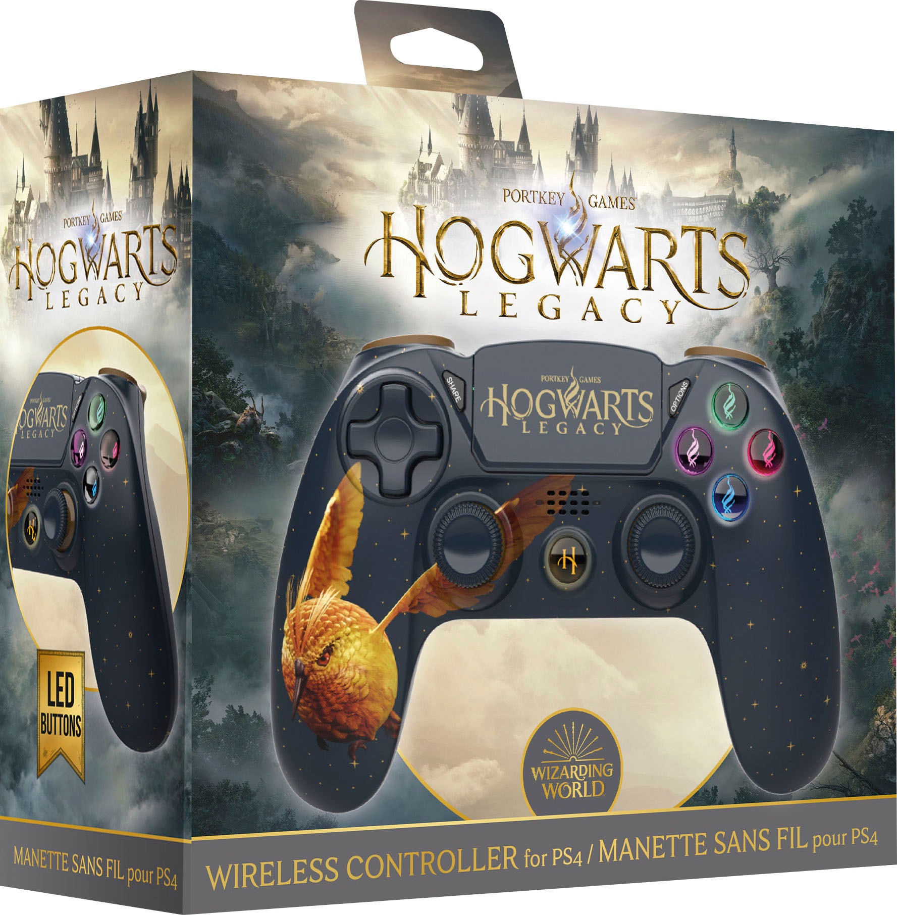 Freaks and Geeks PlayStation 4-Controller »Goldfarbenen Snidget Wireless Controller«