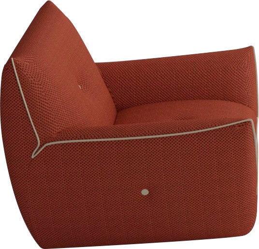 Egoitaliano Fauteuil »Yuki, extravagantes Design und höchster Sitzkomfort, tolle Details« mit bioelasatische MIcrofaser BOUNCE bezogen