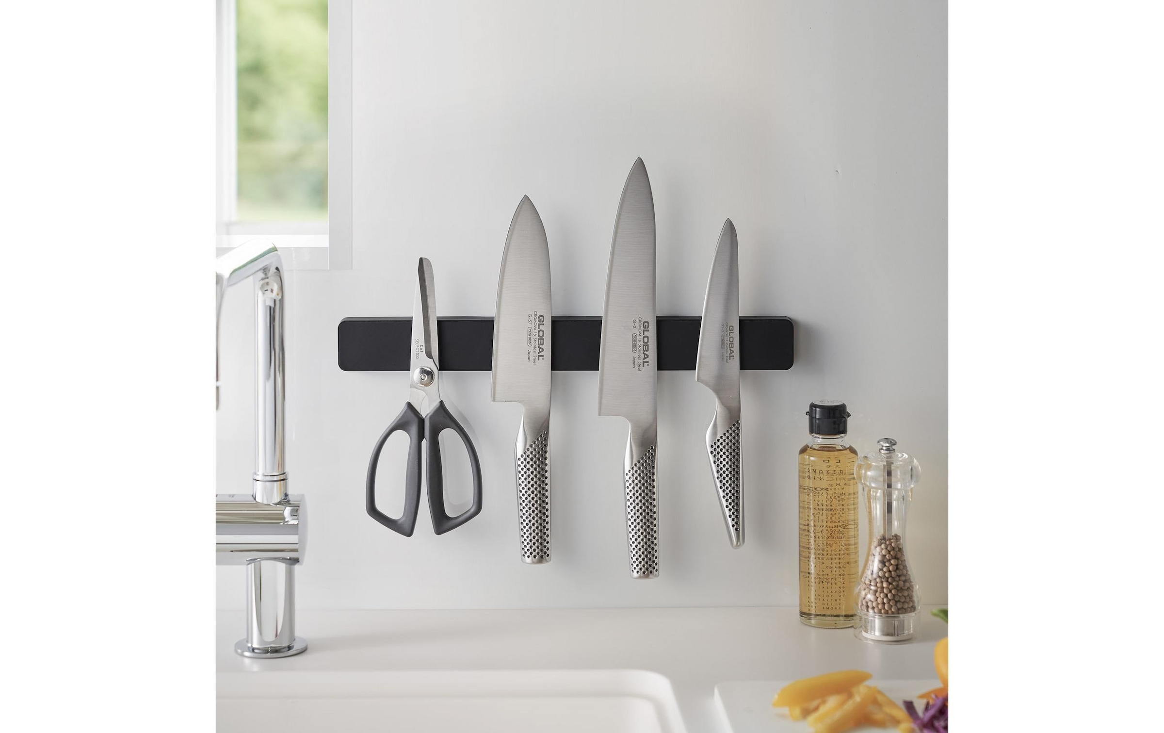 Yamazaki Barre murale magnétique pour couteaux »Magnetschiene Tower 35 x 1,7 x 4 cm« Magnetischer Messerhalter