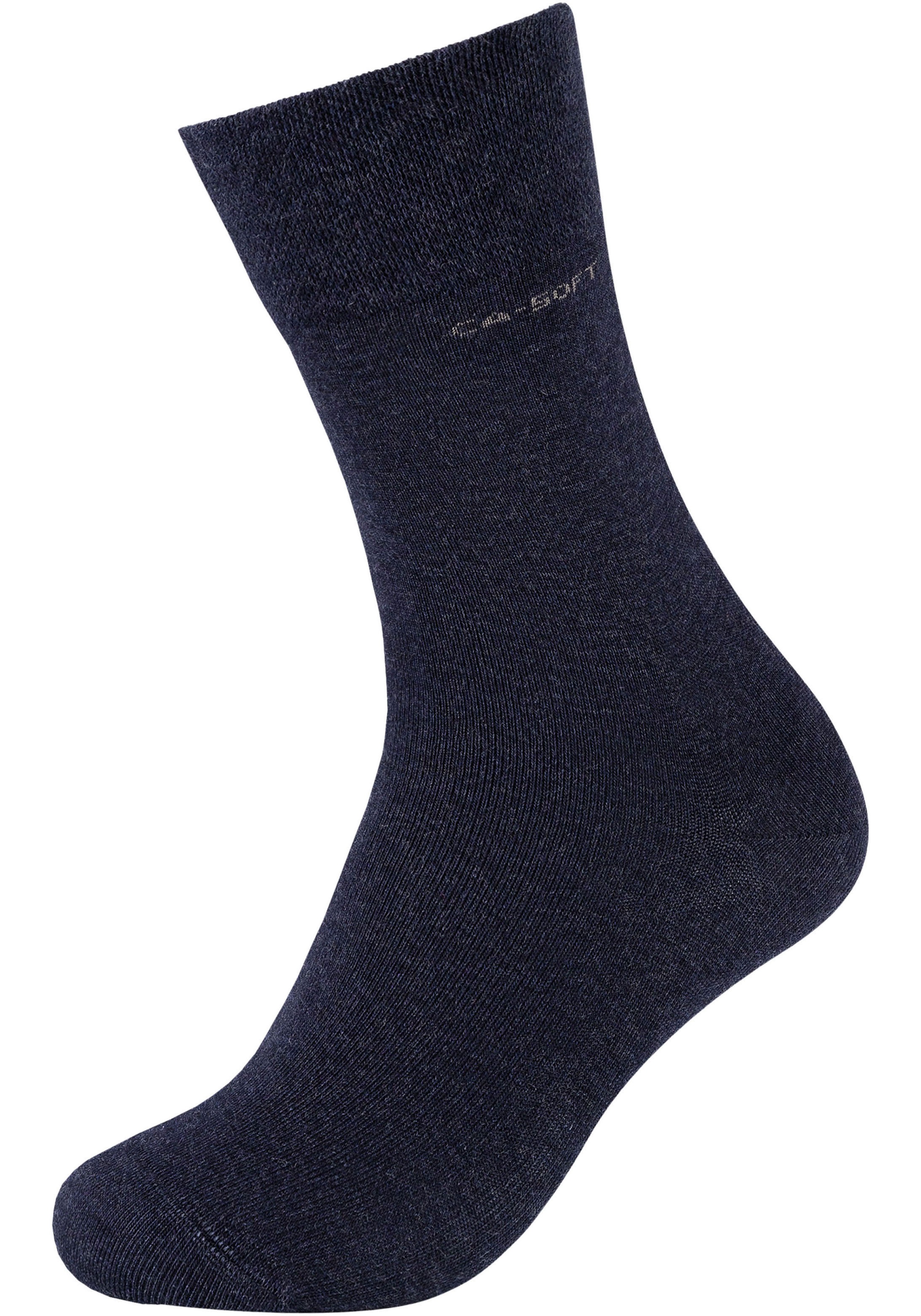 Camano Socken »ca-soft«, (4 Paar), mit verstärktem Fersen- und Zehenbereich