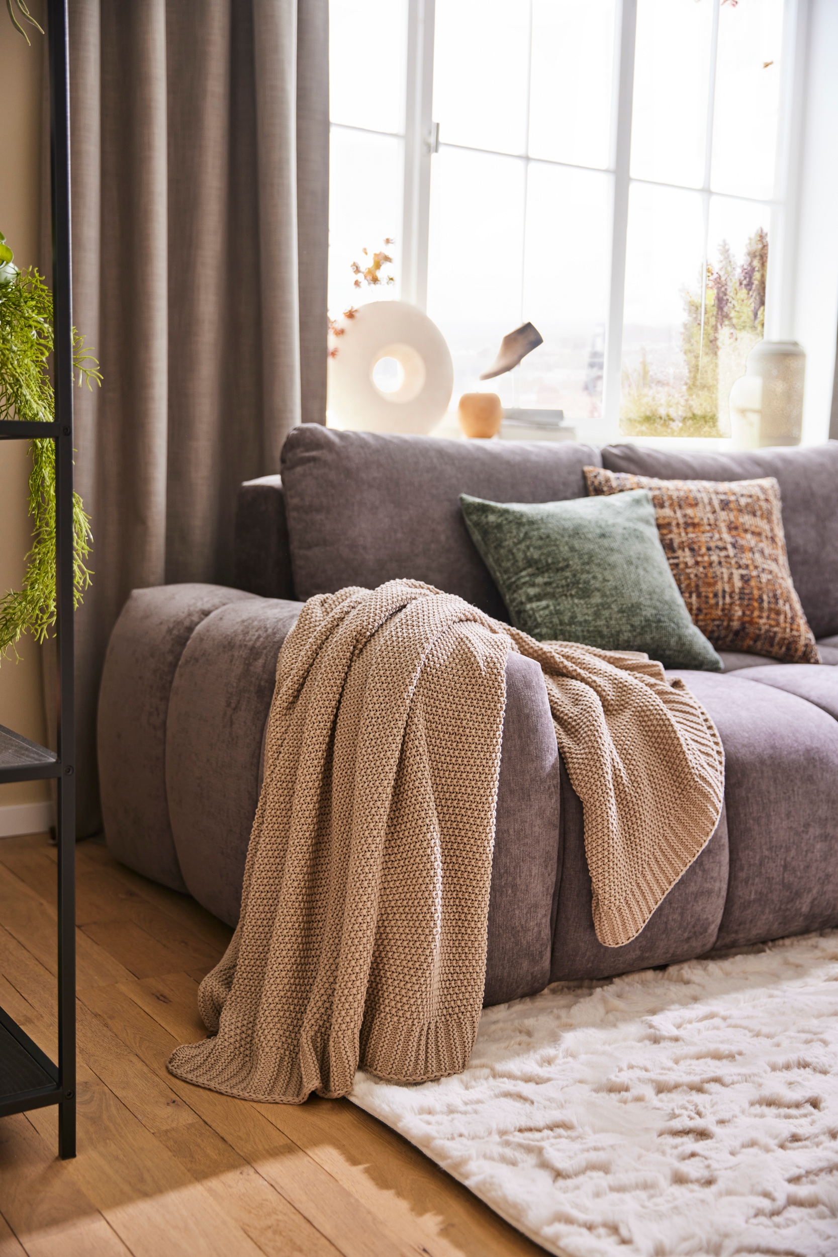 GOODproduct Wohndecke »Phelon« Strickmuster, modern und pflegeleicht, verschiede Farben,