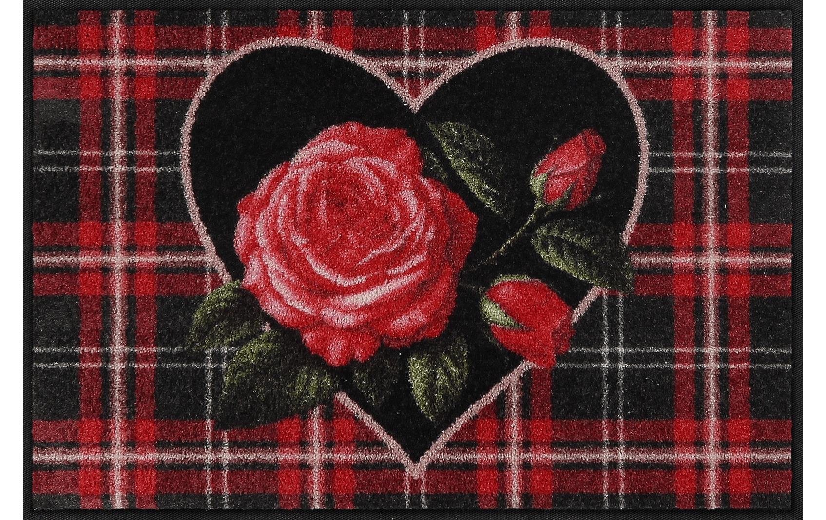 Image of Salonloewe Fussmatte "English Rose 50 x 75 cm"