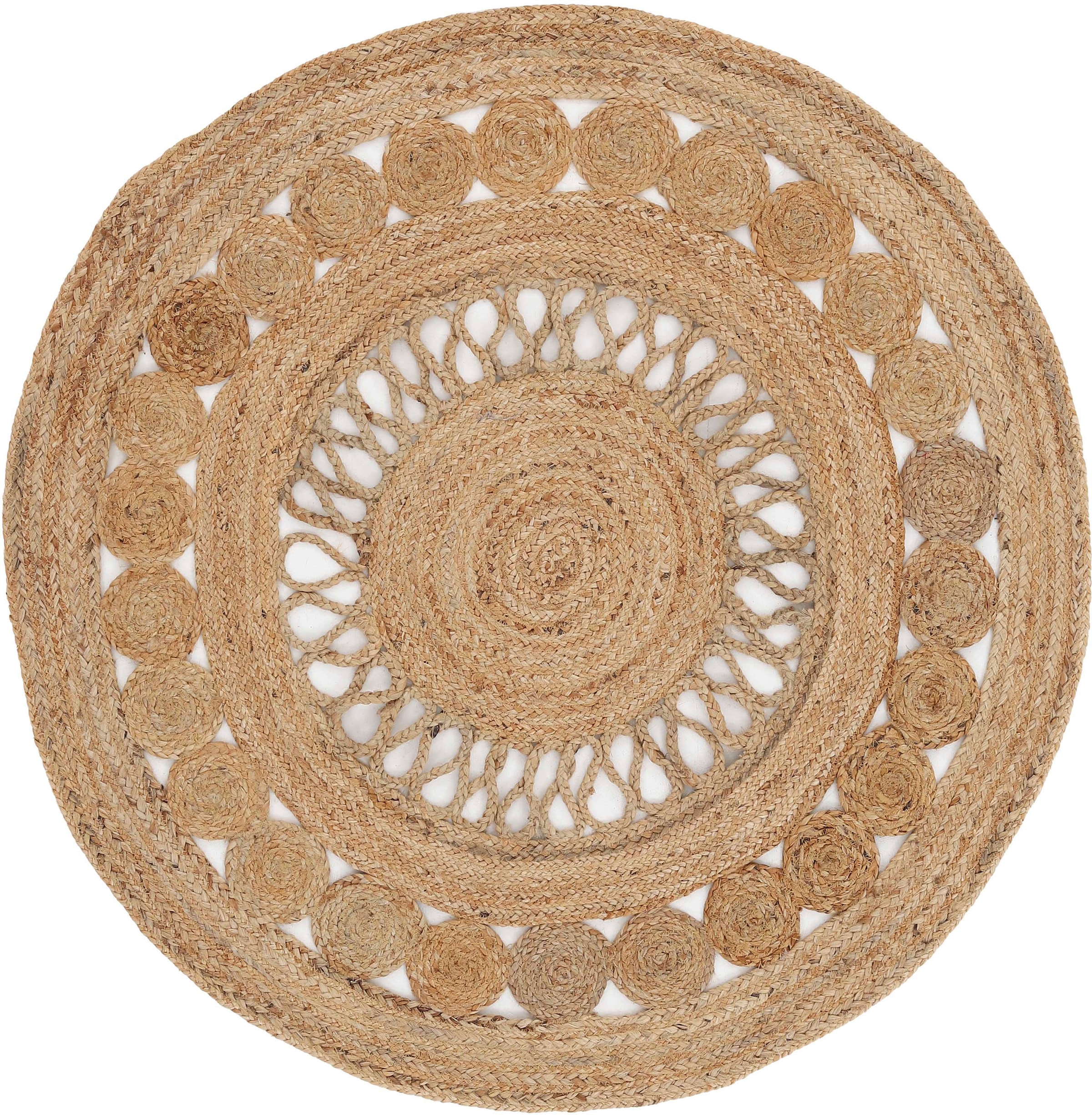 Image of carpetfine Teppich »Juteteppich Ella«, rund, 5 mm Höhe bei Ackermann Versand Schweiz