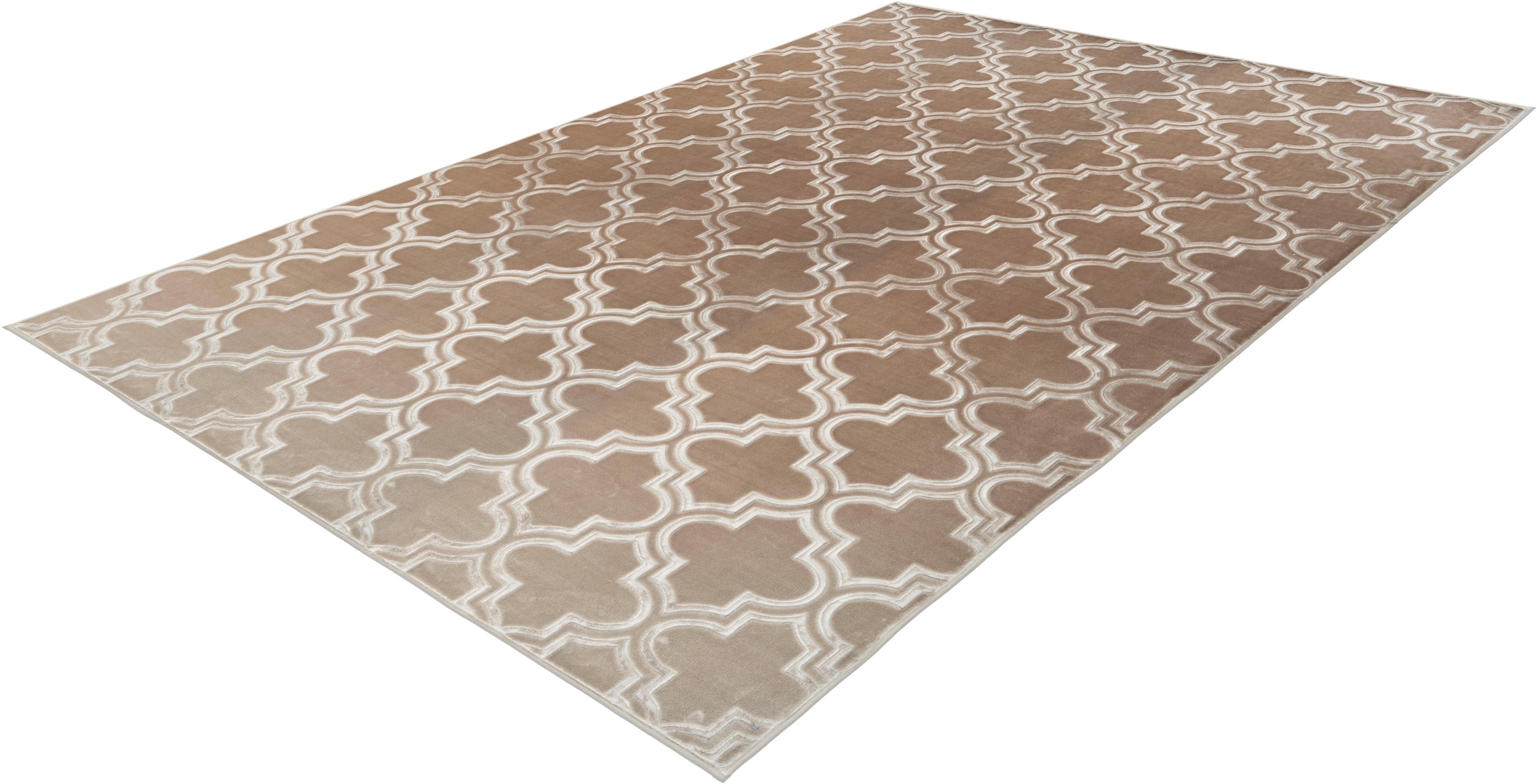 calo-deluxe Teppich »Latemar 200«, rechteckig, 7 mm Höhe, Hoch- Tief Struktur, Wohnzimmer