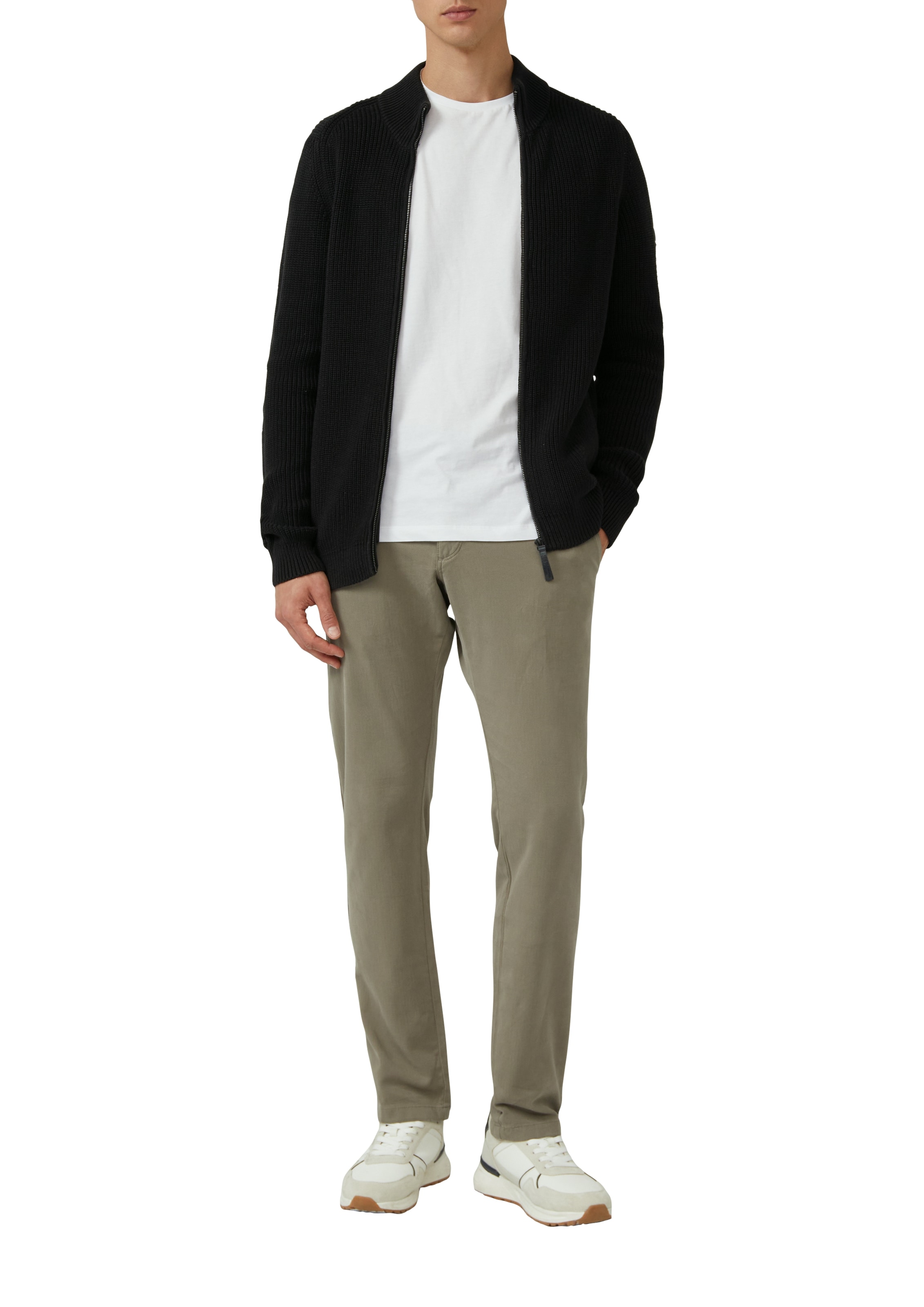 s.Oliver Veste en tricot mit Stehkragen und Reissverschluss