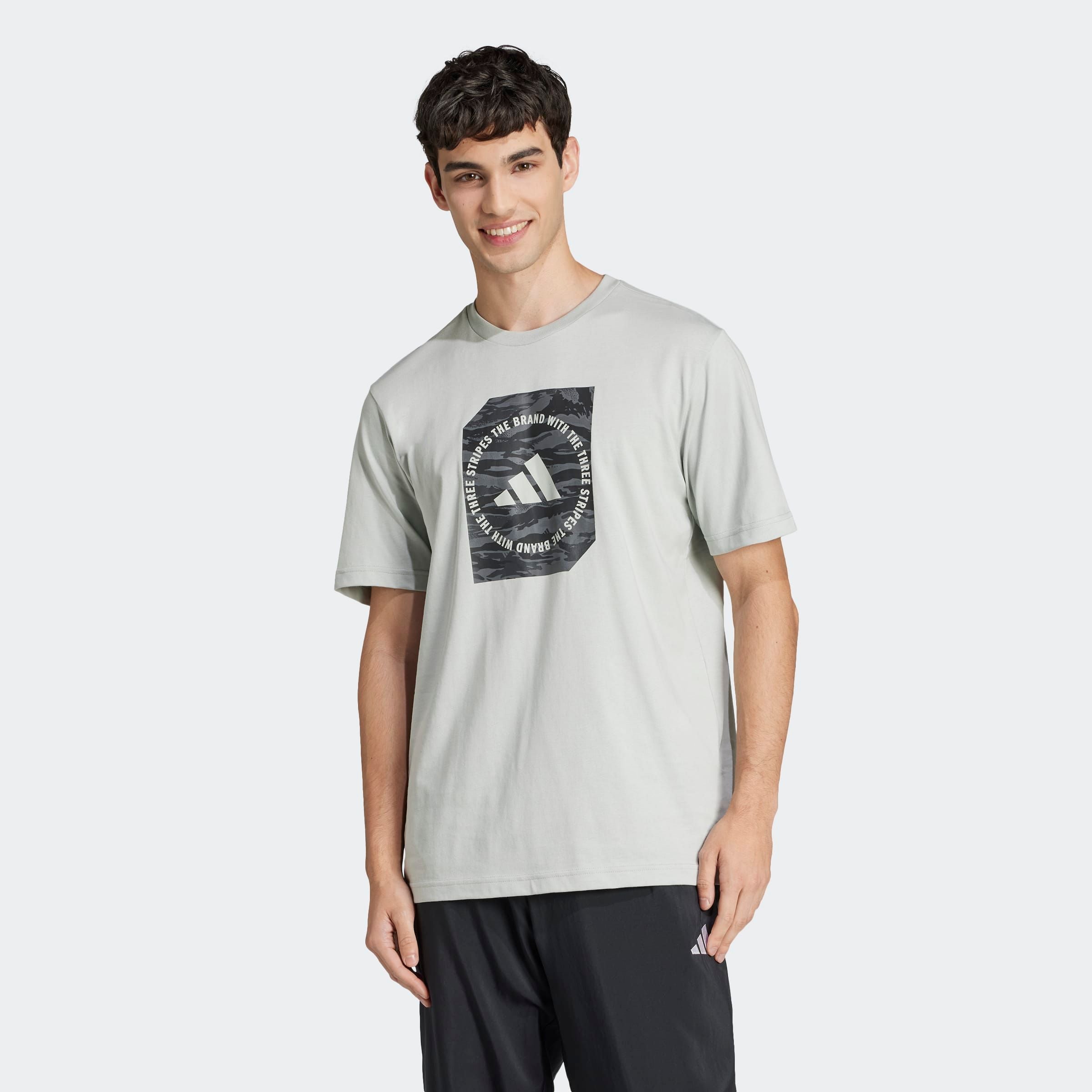 Image of adidas Sportswear T-Shirt "CAMO SHAPE GRAPHIC" Print T-Shirt, aus weichem Single Jersey, pflegeleicht