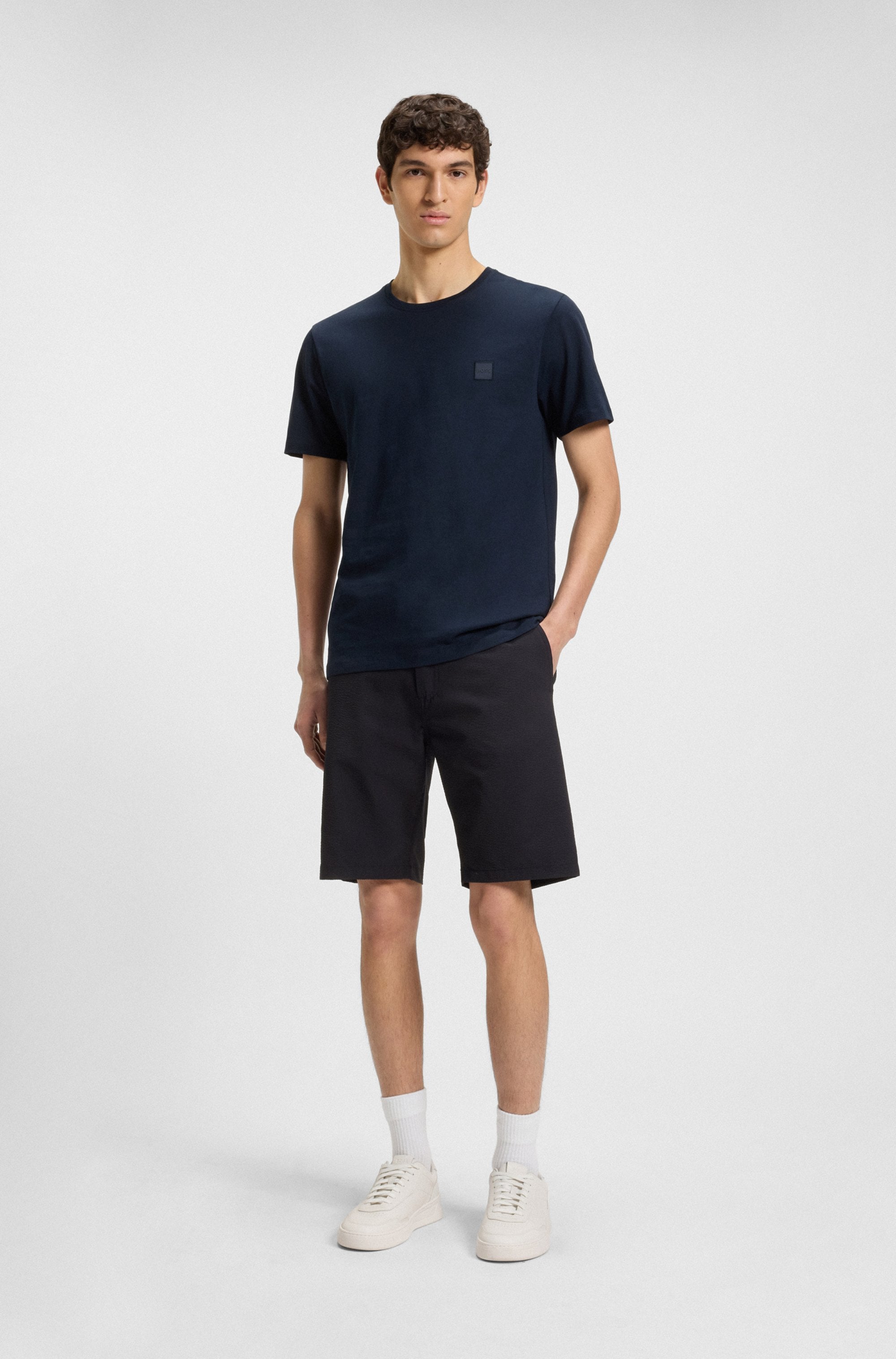 BOSS ORANGE Chinoshorts »Chino-tapered-DS-1«, mit Kordelzug