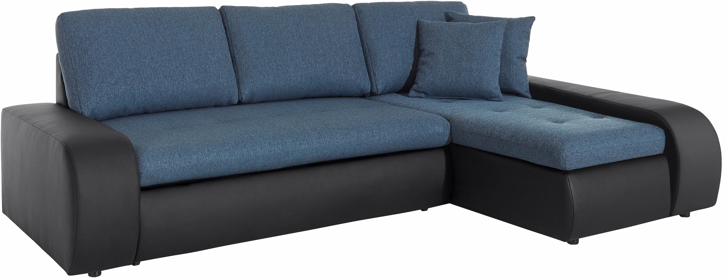 TRENDMANUFAKTUR Ecksofa »Indie, modern und bequem, Materialmix, L-Form«, wahlweise XL oder XXL