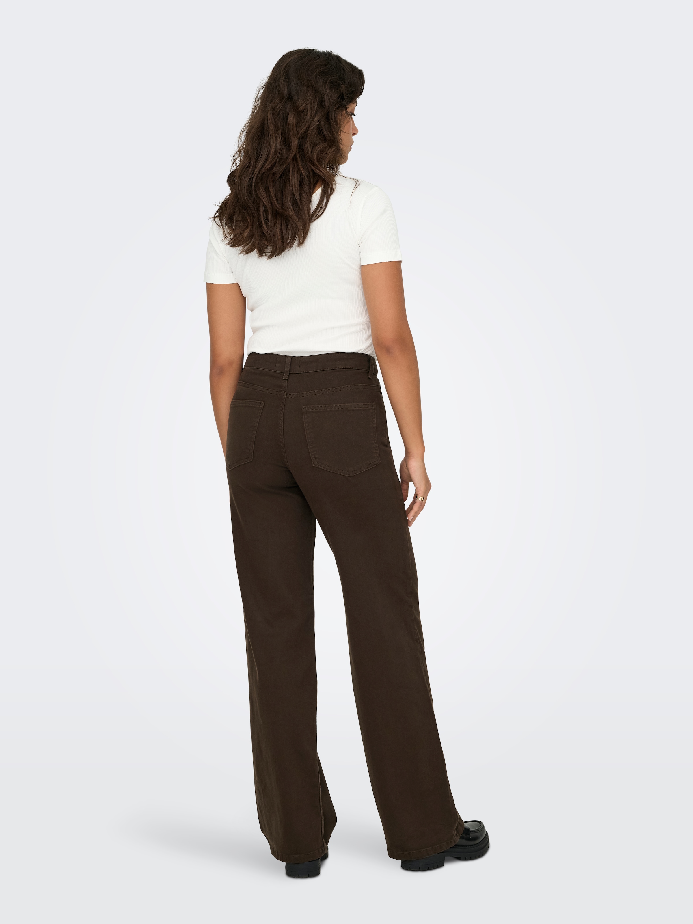 ONLY Jeans taille haute »ONLMADISON BLUSH HW WIDE COLOR DNM NOOS« mélange de coton, coupe large