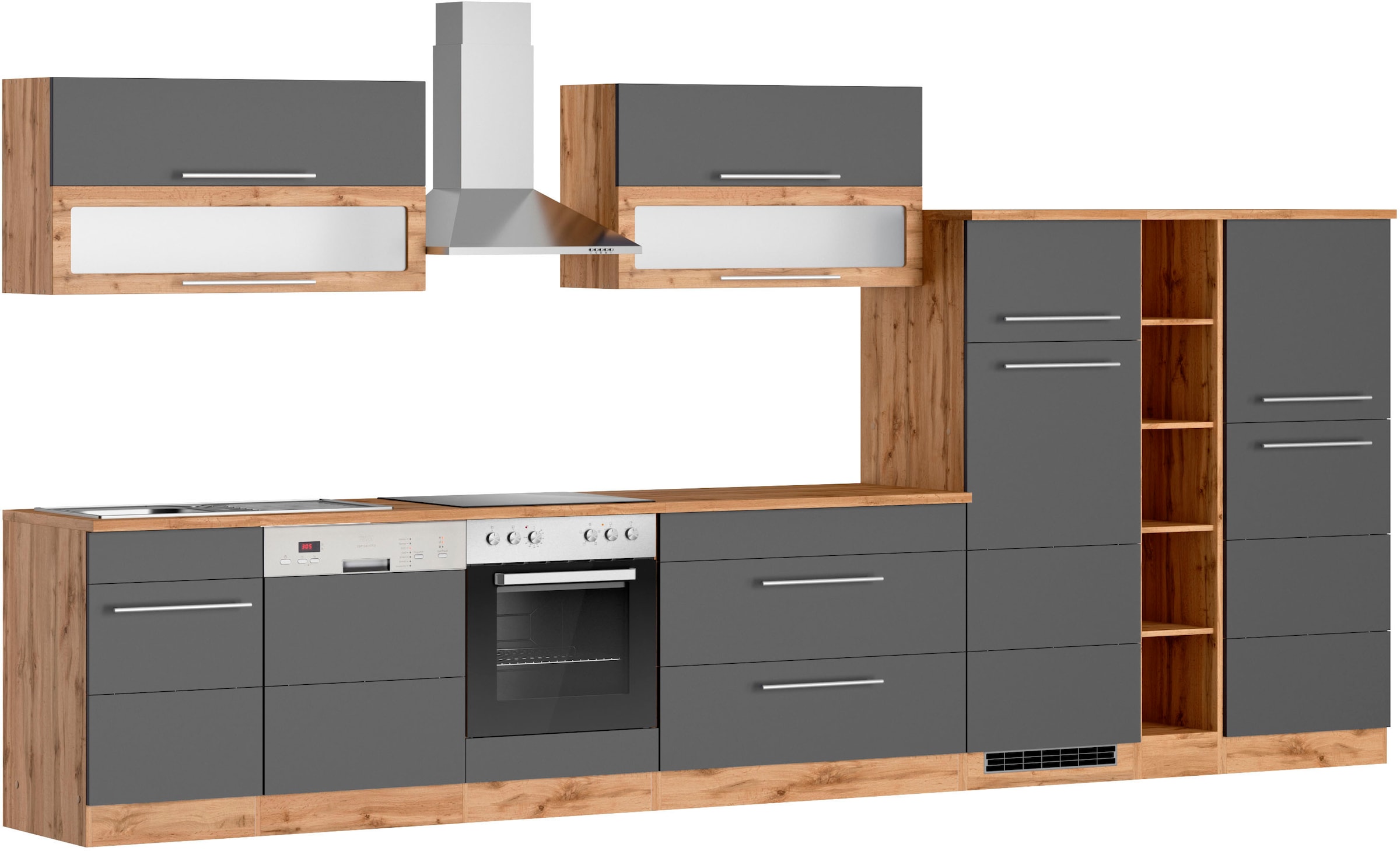 Image of KOCHSTATION Küchenzeile "KS-Wien" Breite 420 cm, wahlweise mit E-Geräten