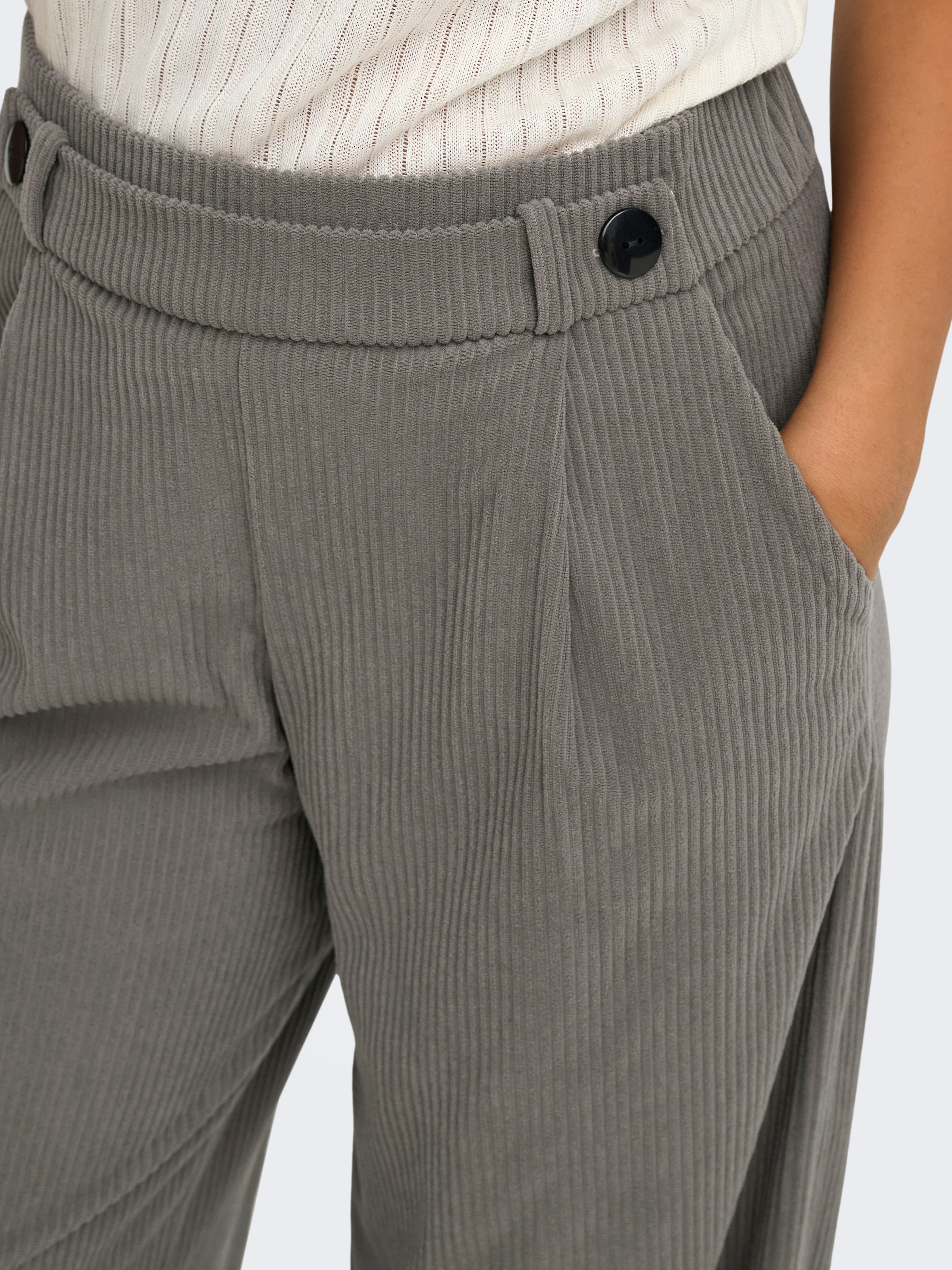 JDY Cordhose »JDYGEGGO CORD PANT JRS NOOS«  Polyester, loose fit