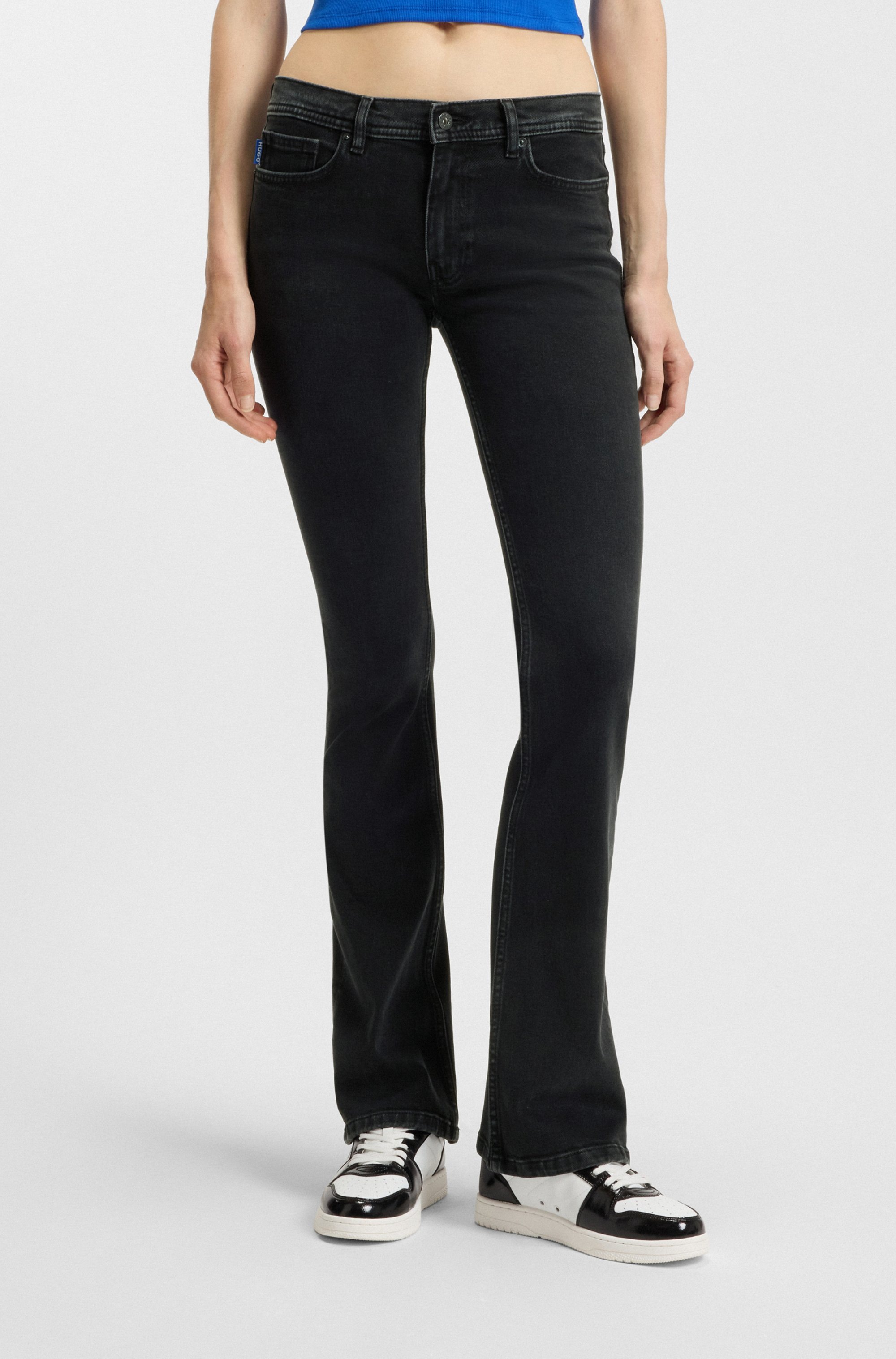 Image of HUGO Bootcut-Jeans "Getti" Ausgestelltes Bein, elastisches Denim