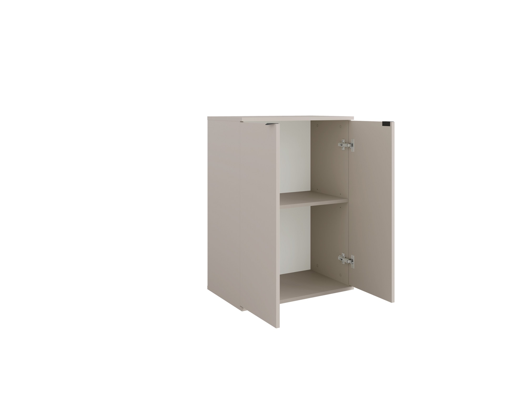 Home affaire Commode »THALIANA Sideboard mit 2 Türen, modernes Design, Breite 60 cm« Schrank in 3 Farben erhältlich, schwarze Metallgriffe, viel Stauraum