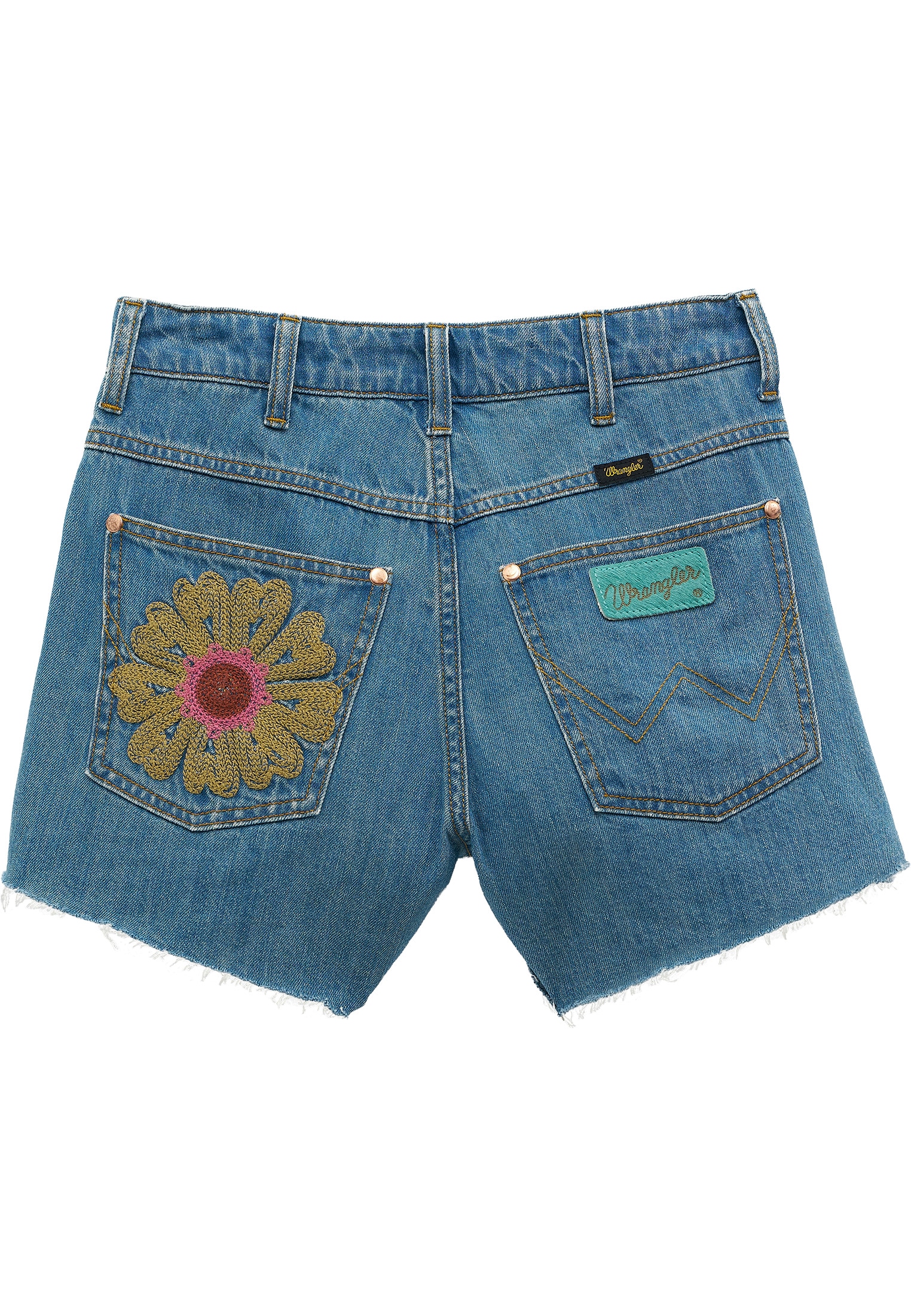 Wrangler Relax-fit-Jeans »WRANGLER Jeansshorts Embroidered Cowboy  3 Inch«