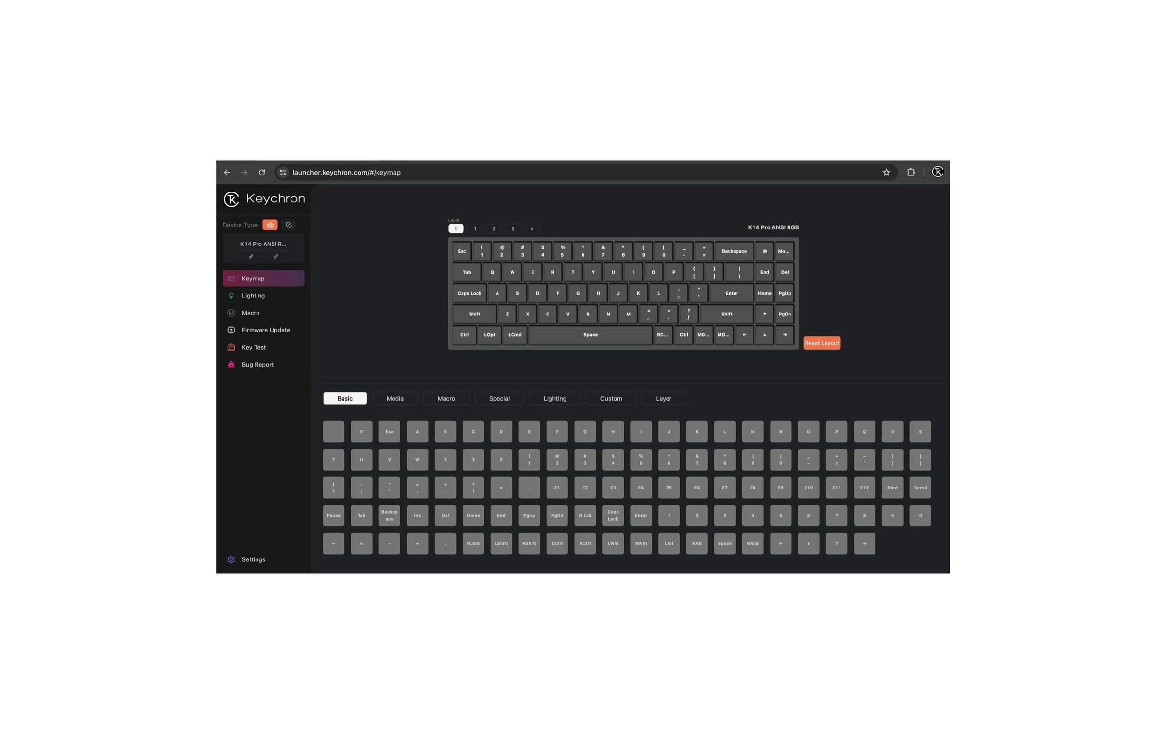   Gaming-Tastatur »Keychron Q10 Max Black QMK Red Switch« ()