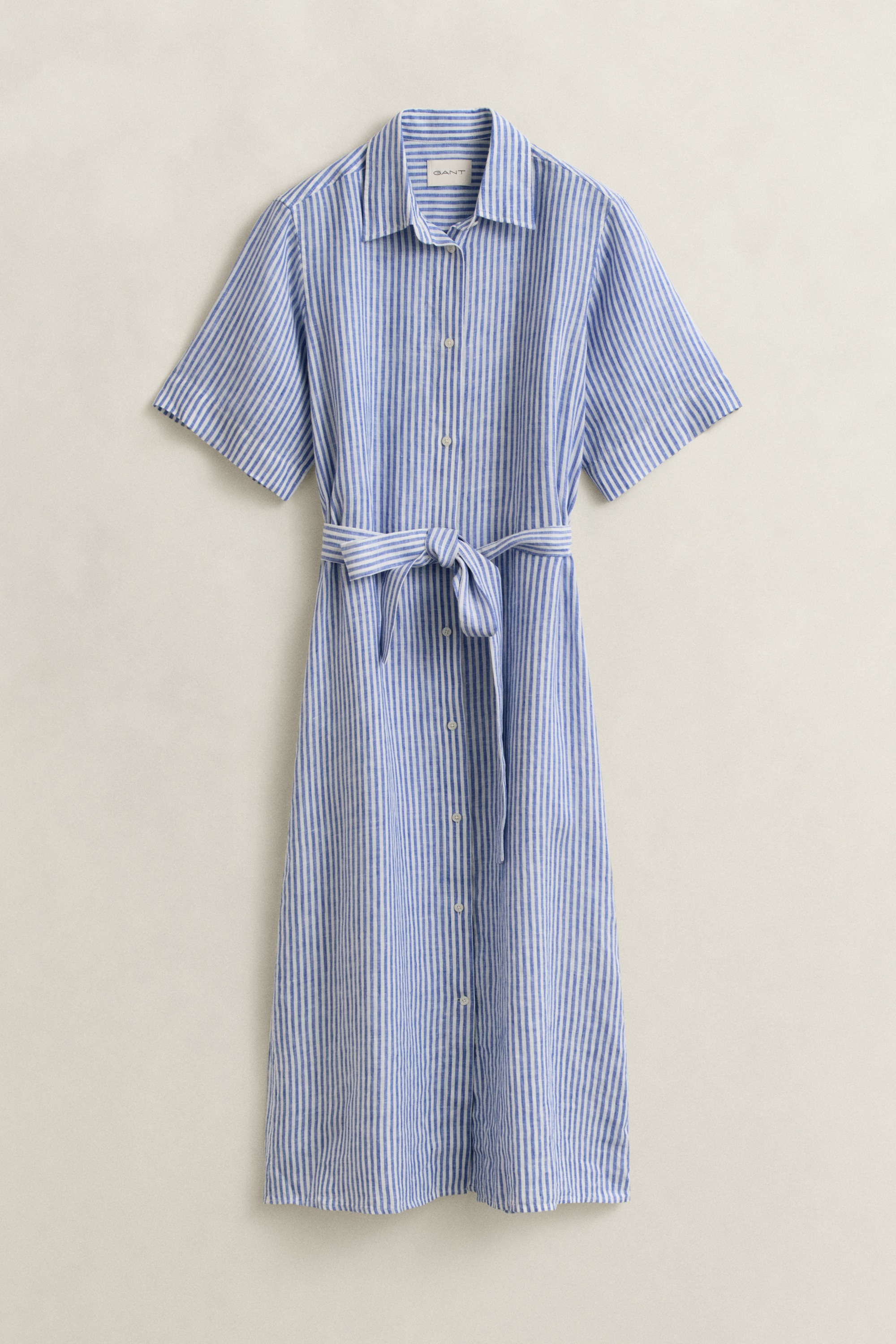 Gant Robe chemisier »STRIPED LINEN« Regular fit mit Bindegürtel
