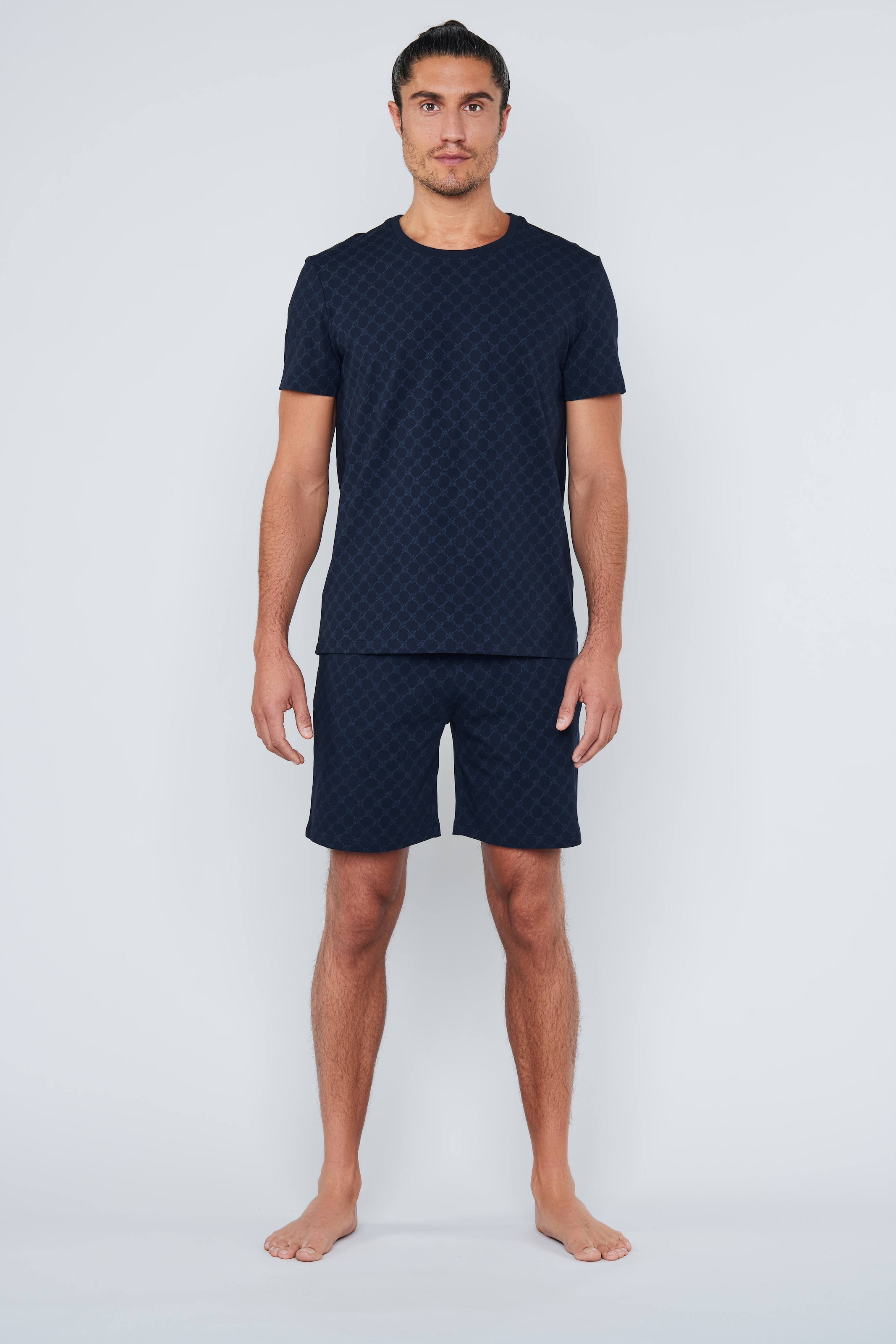 JOOP! T-Shirt »Leisure« mit Cornflower-Alloverprint, Regular Fit, kurzärmelig