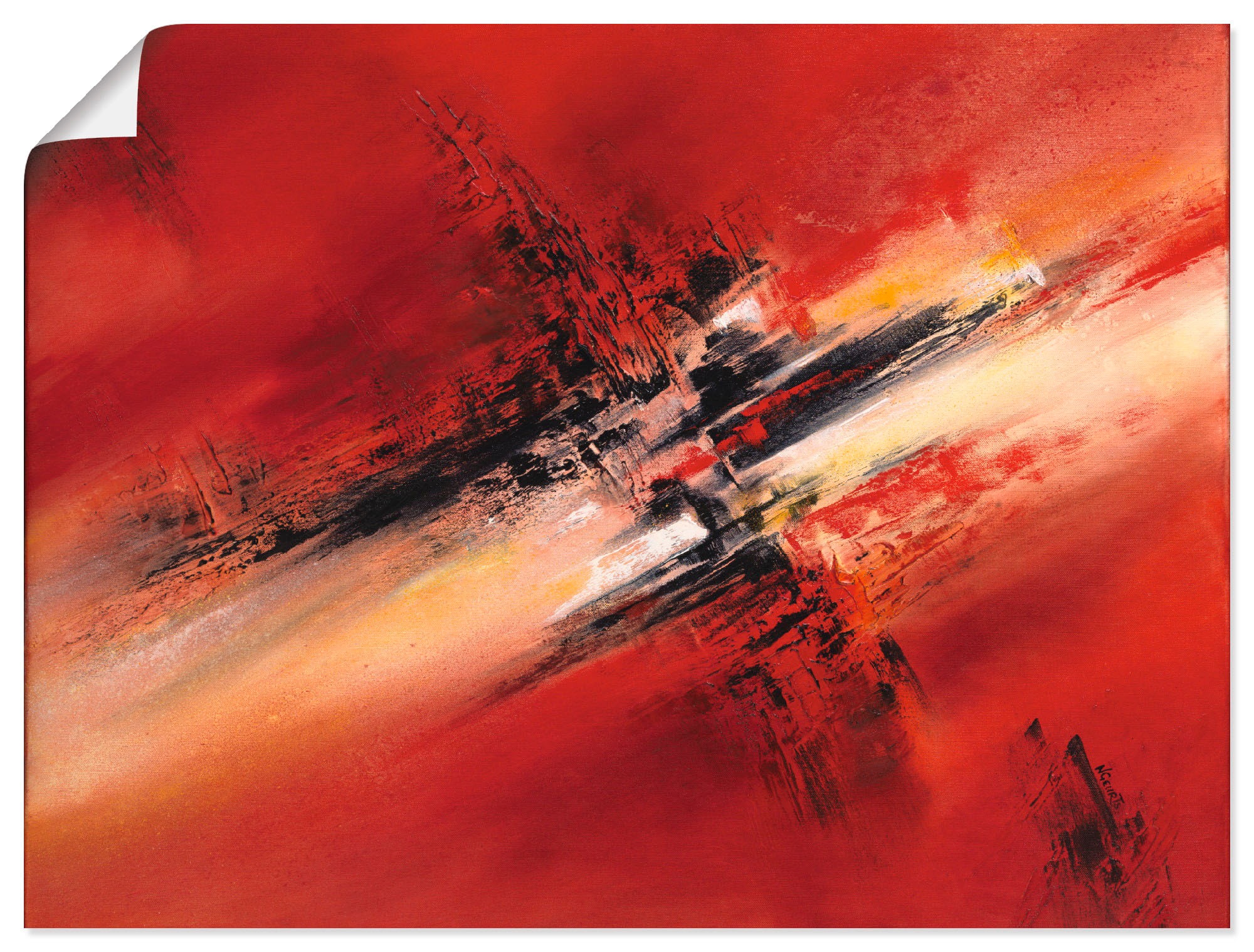 Image of Artland Wandbild »Zerstreutheit II«, Gegenstandslos, (1 St.), in vielen Grössen & Produktarten -Leinwandbild, Poster, Wandaufkleber / Wandtattoo auch für Badezimmer geeignet bei Ackermann Versand Schweiz