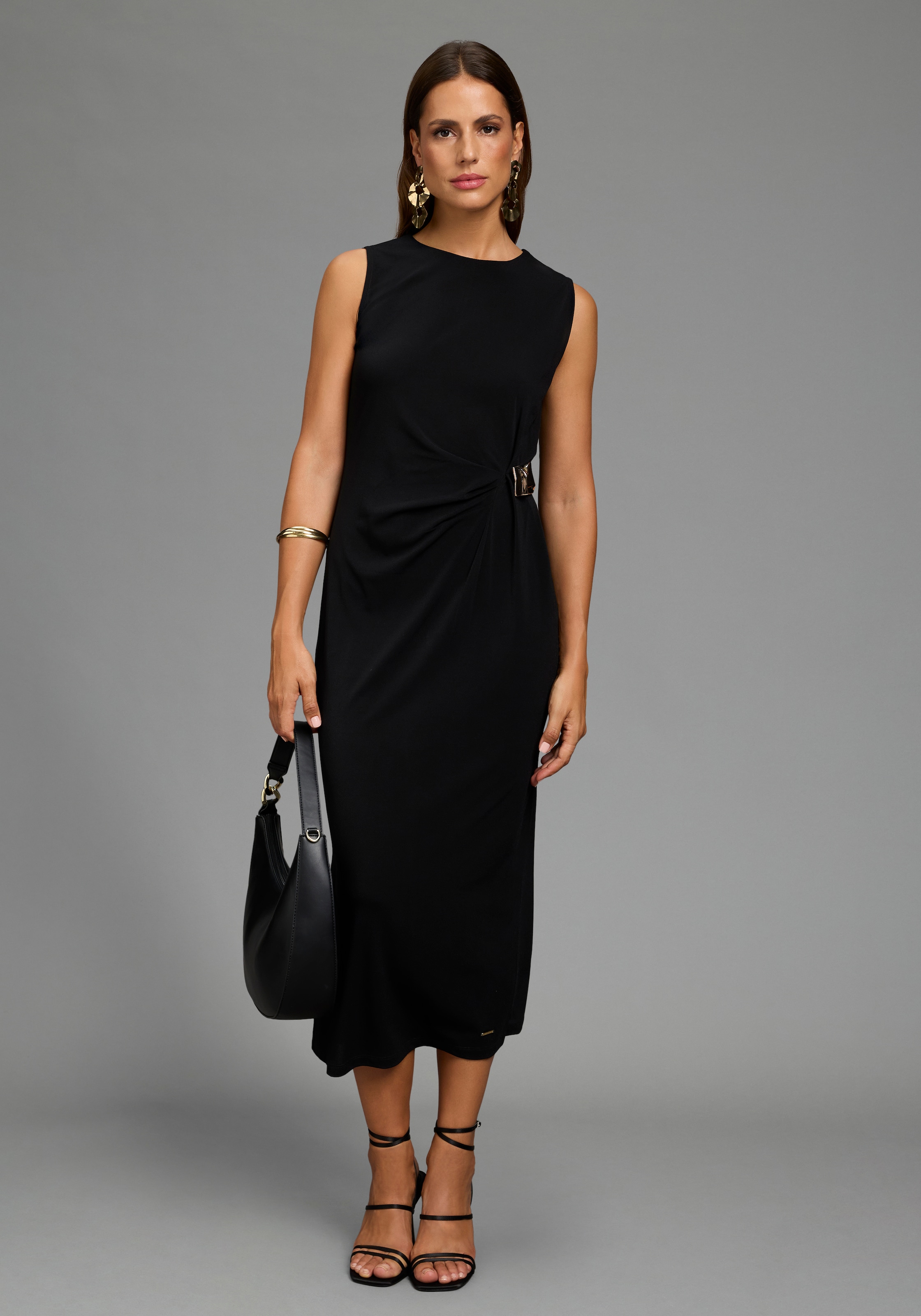 Image of Laura Scott Abendkleid "mit Schmuck-Element" aus weicher Stretchware, figurbetonte Passform, knöchelfrei