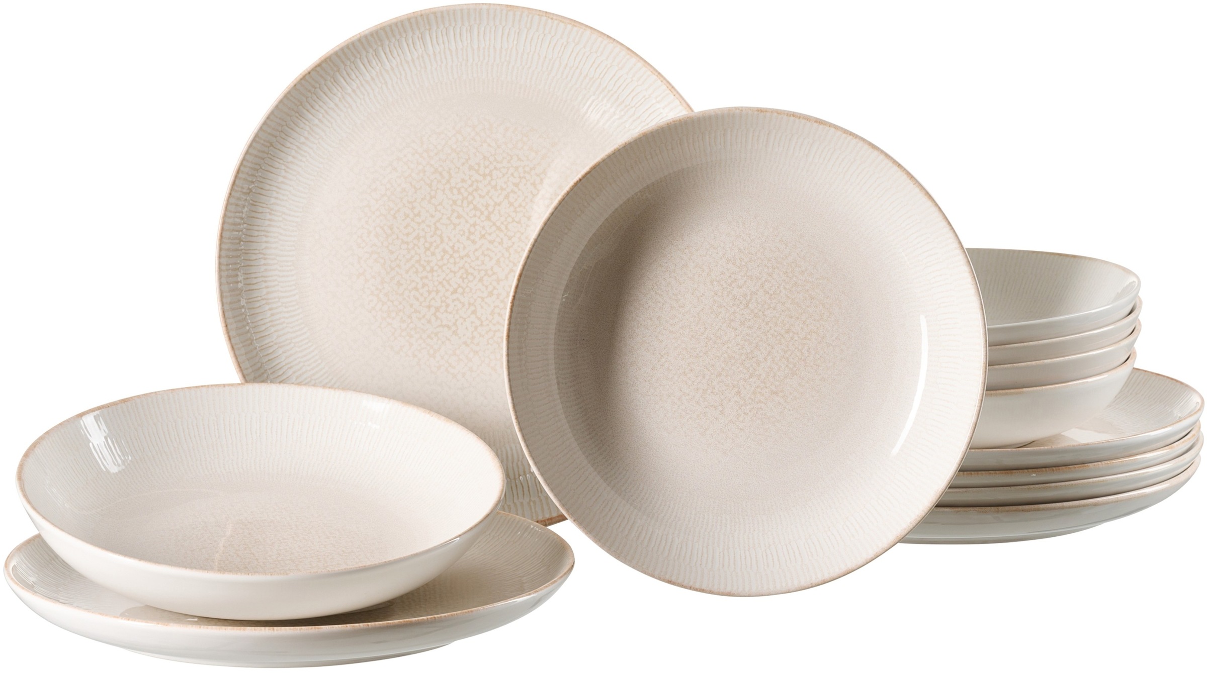 Image of Ritzenhoff & Breker Tafelservice "Cara" Teller Set aus Steinzeug für 6 Personen