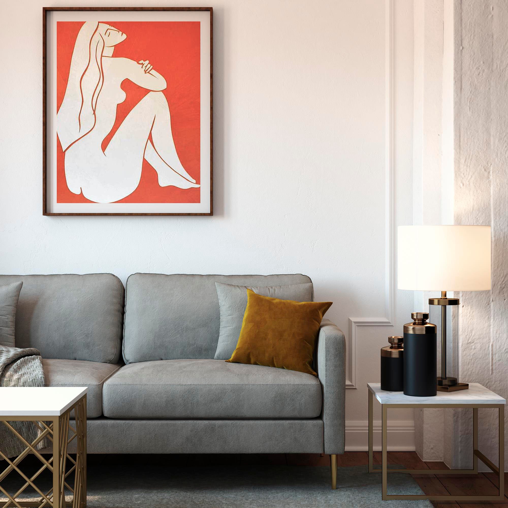 CosmoLiving by Cosmopolitan 3-Sitzer »Highland«, (1 St.), pflegeleichter Veloursbezug, Sitz und Rücken gepolstert, Sitzhöhe 46cm