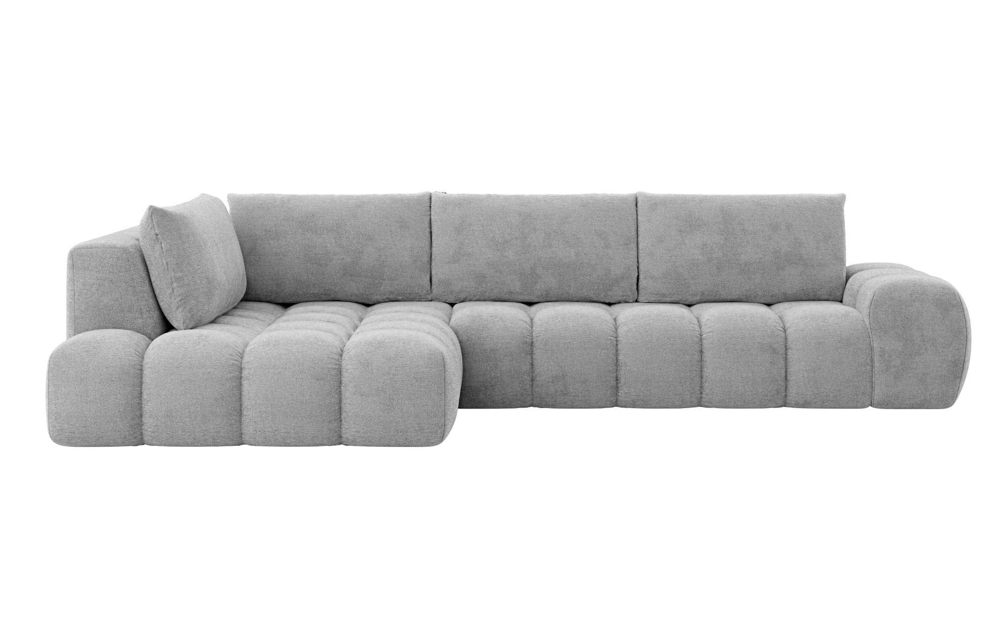 INOSIGN Ecksofa »AZITA klein, L-Form, elegant und bequem Designsofa«, lose Rückenkissen, traumhafte Steppung, Masse B/T/H: 296/176,5/89 cm