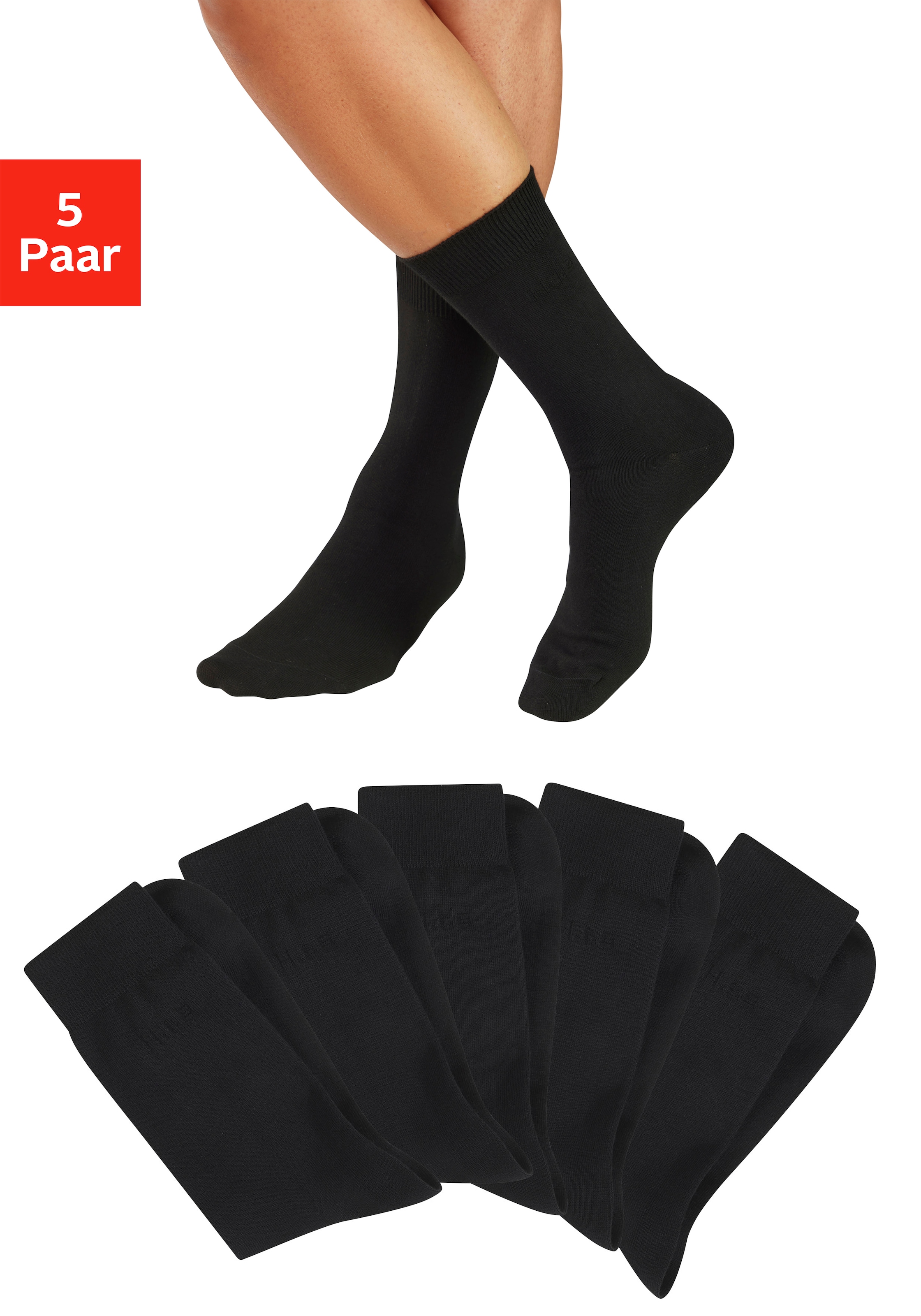 Image of H.I.S Businesssocken Packung, 5 Paar tlg. mit klassischem Rippbündchen