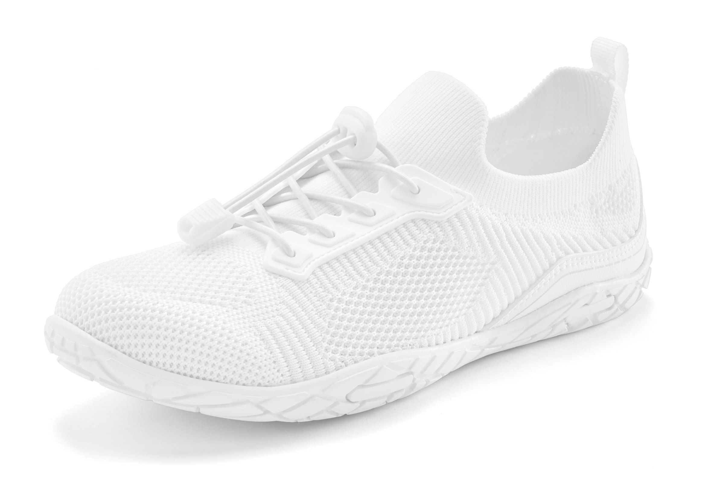 Vivance Sneaker »Halbschuh, Freizeitschuh«, mit Kordelzug und elastischen Schnürbändern VEGAN