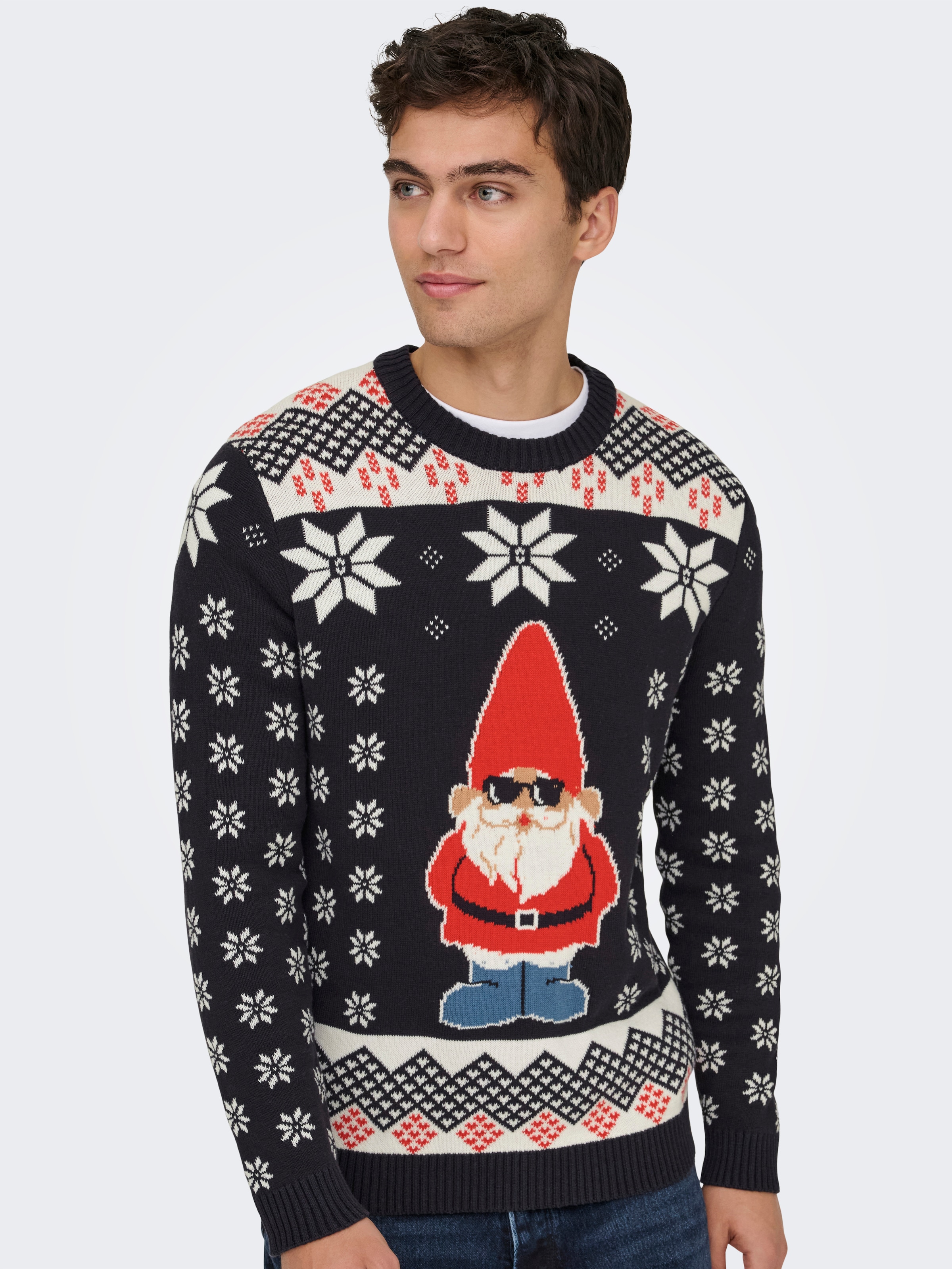 ONLY & SONS Pull à col rond »ONSX-MAX REG CREW KNIT«