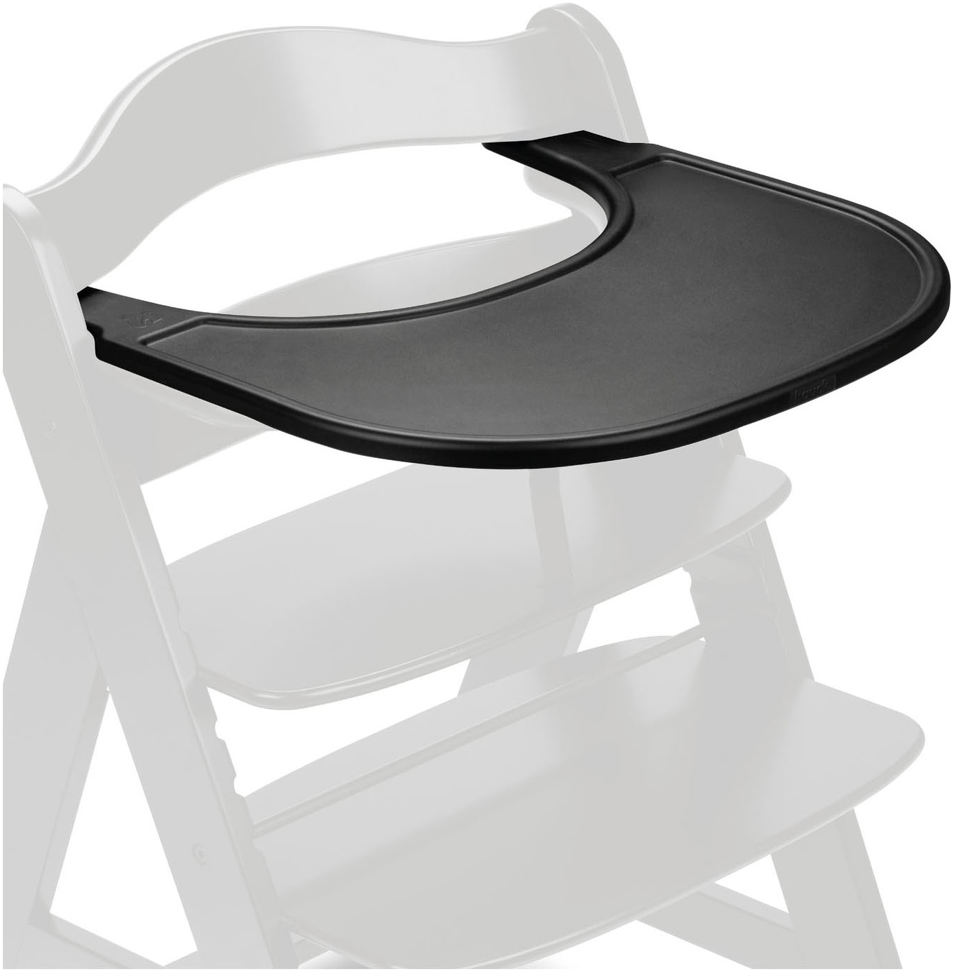 Hauck Plateau de chaise haute »Alpha Click Tray, Black« aus recyceltem Material