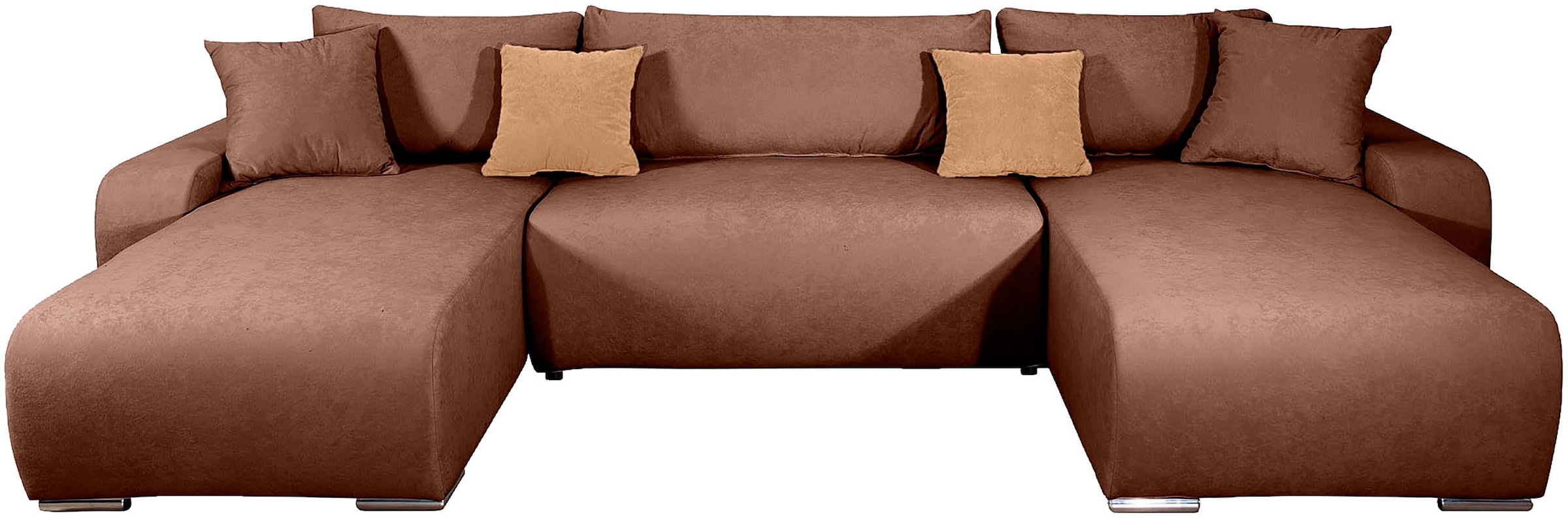 COLLECTION AB Wohnlandschaft »Paola U-Form, Breite 314 cm« Wohnlandschaft,2 Ottomane,Bonnelfederkern,Rückenkissen