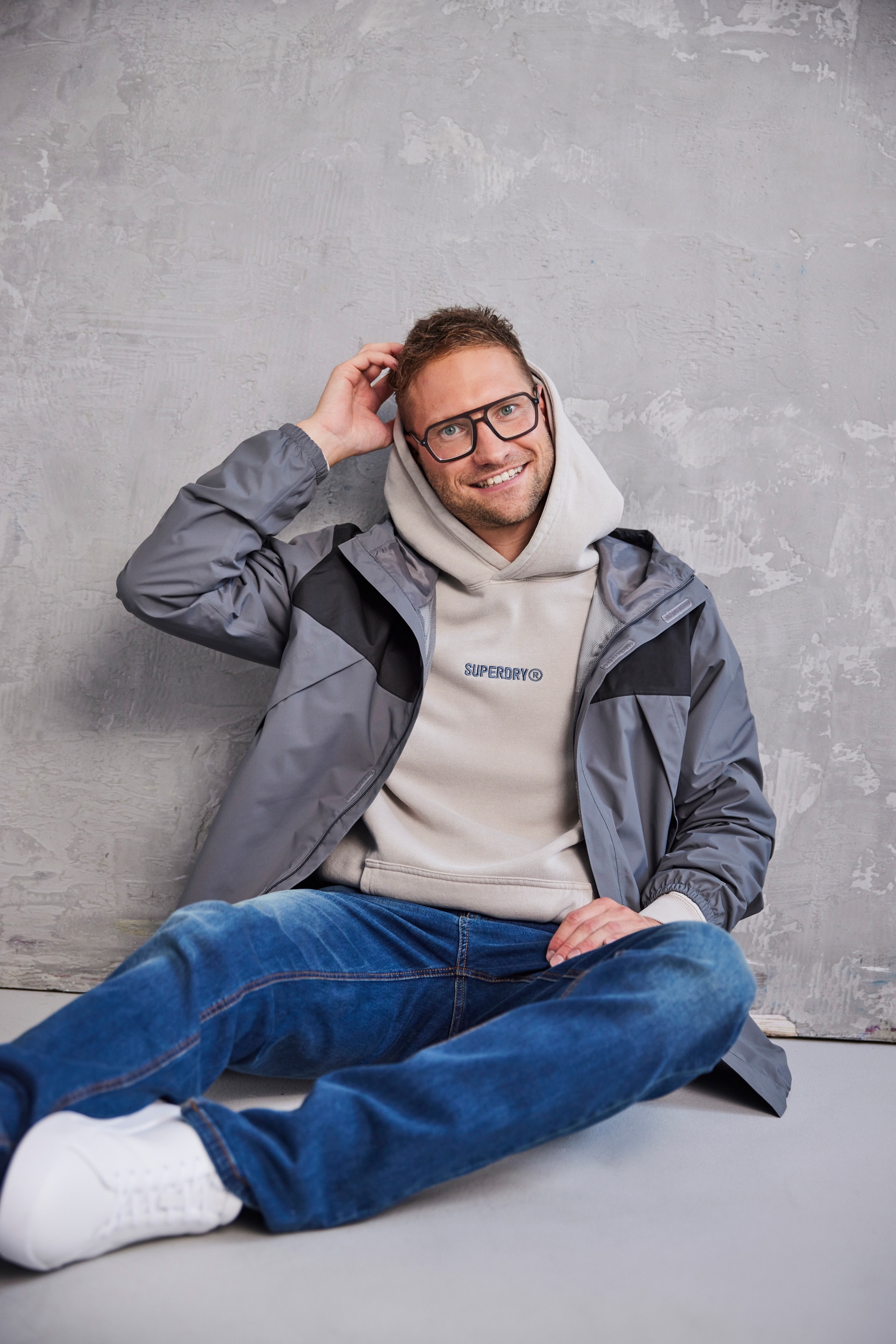 Superdry Kapuzensweatshirt »MICRO LOGO GRAPHIC LOOSE HOOD«